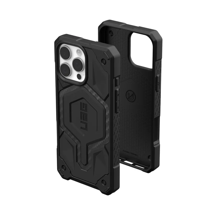 Чохол UAG для Apple iPhone 16 Pro Max Monarch, Carbon Fiber (114461114242)фото3