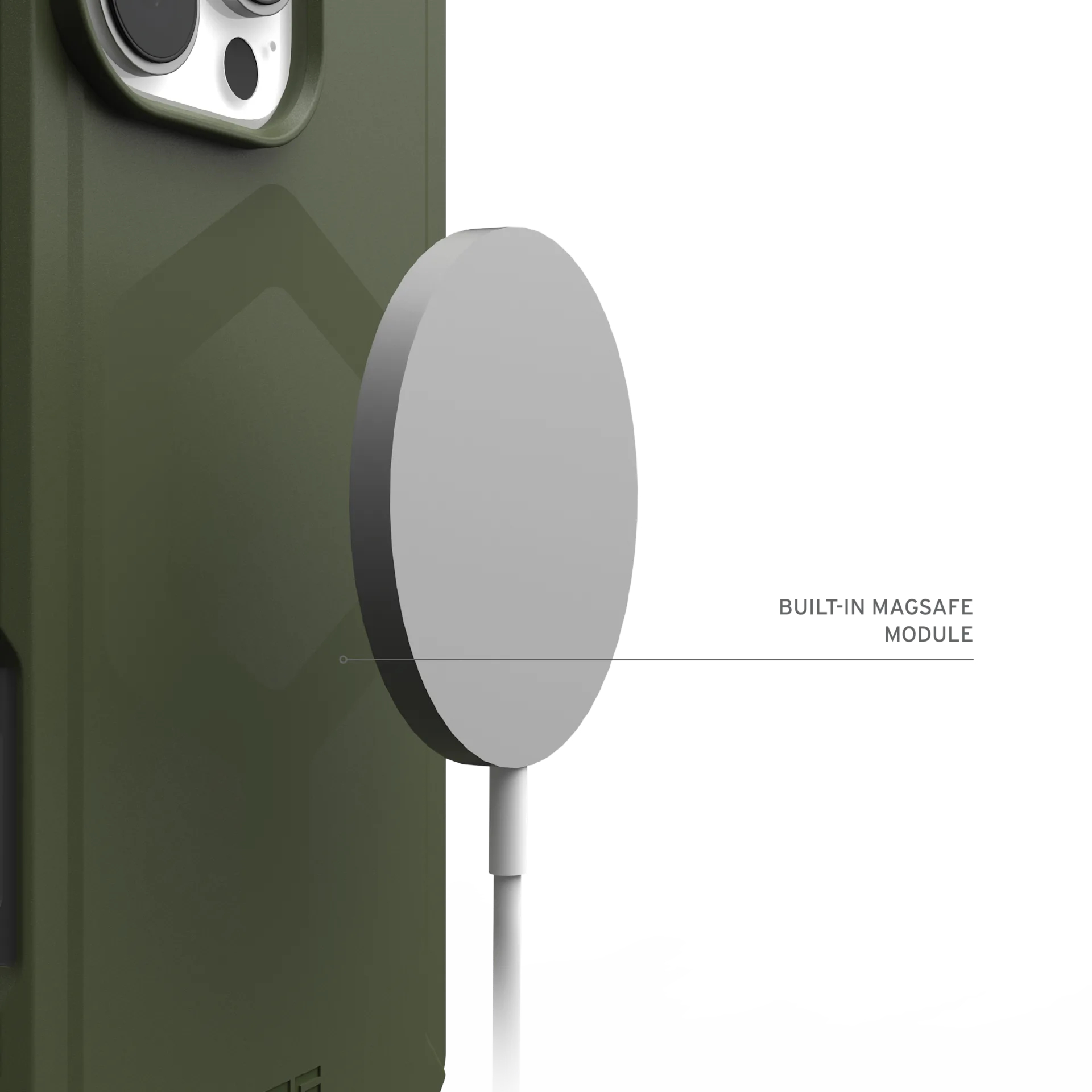 Чехол UAG для Apple iPhone 16 Pro Max Essential Armor Magsafe, Olive Drab (114449117272) фото 7