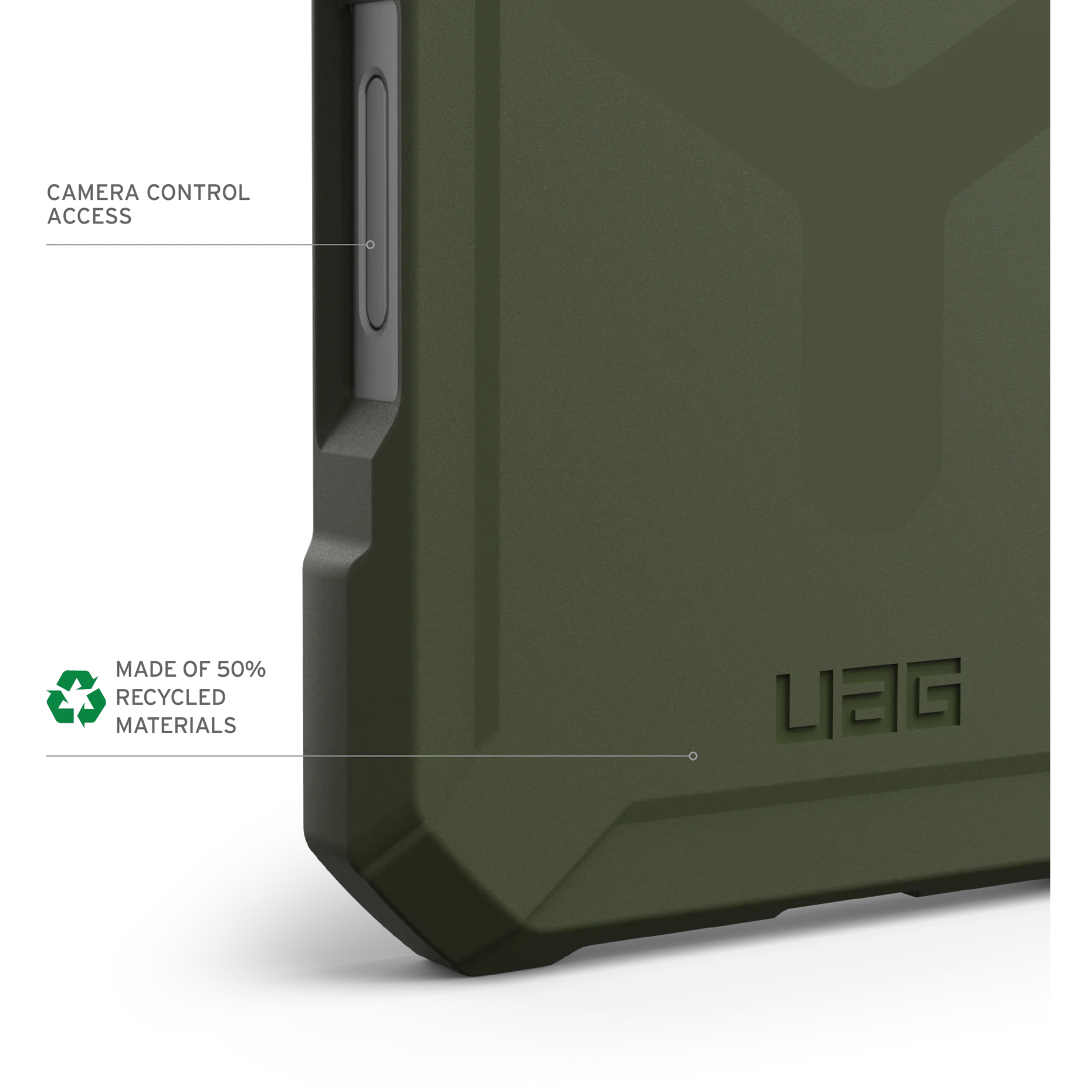 Чехол UAG для Apple iPhone 16 Pro Max Essential Armor Magsafe, Olive Drab (114449117272) фото 4