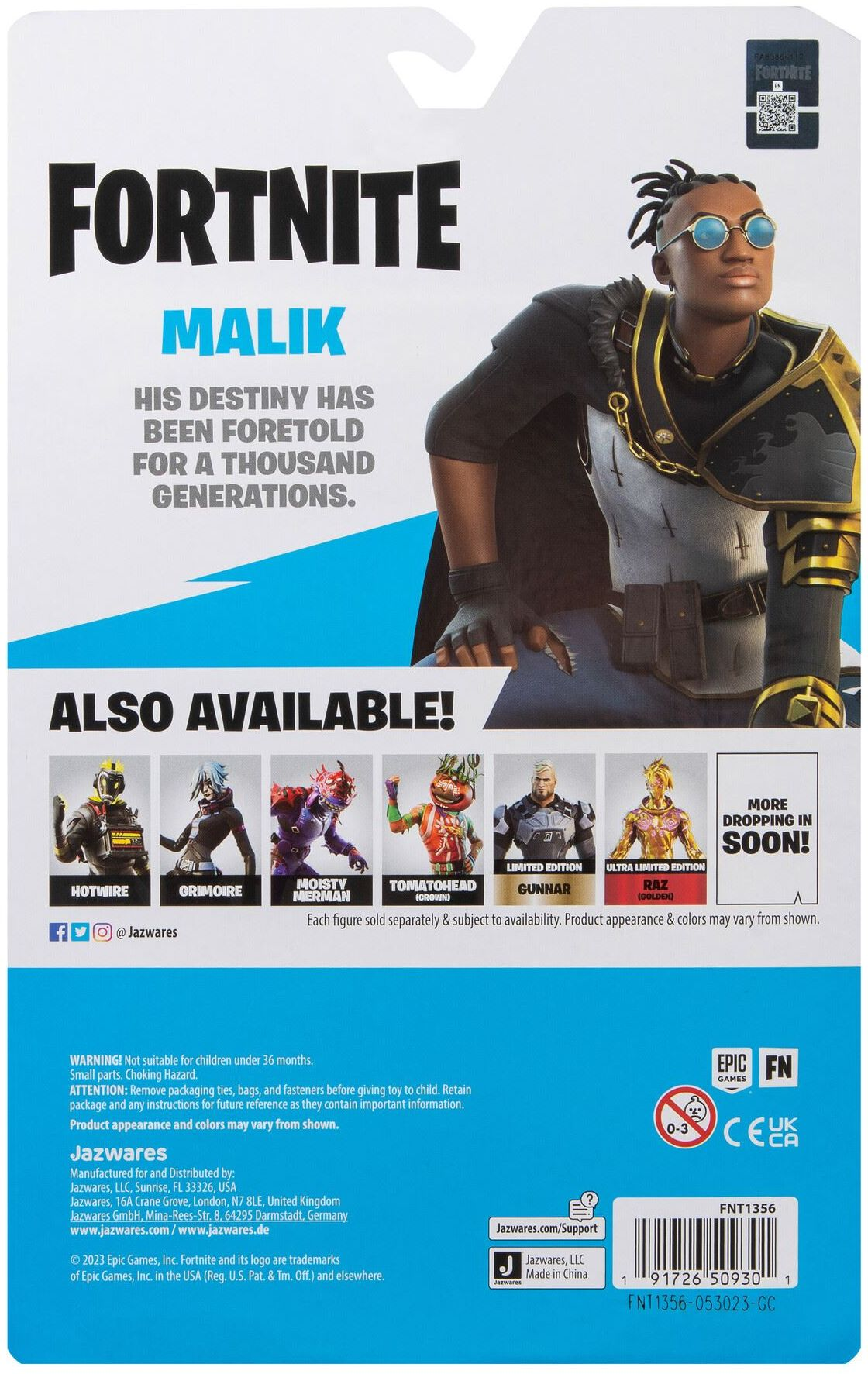 Коллекционная фигурка Fortnite Solo Mode Malik, 10см (FNT1356) фото 16