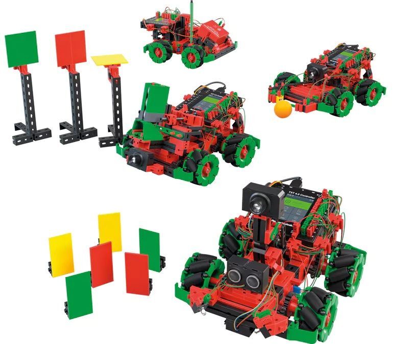 Набор-расширение fisсhertechnik STEM ROBOTICS Омниколеса (FT-559898) фото 5