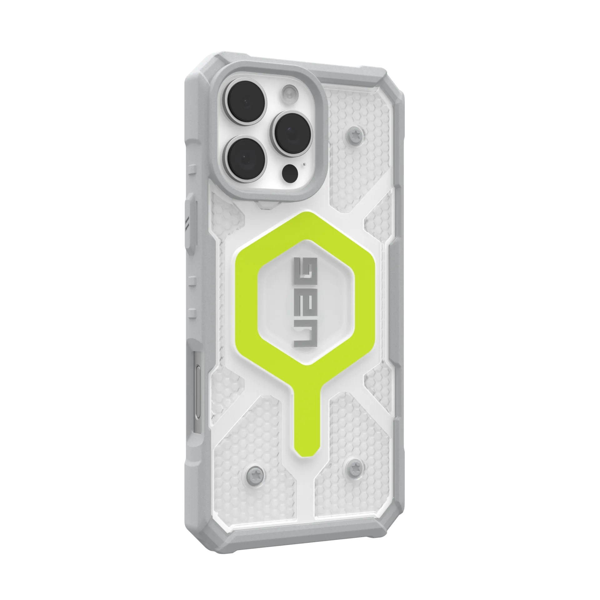 Чохол UAG для Apple iPhone 16 Pro Max Pathfinder Clear Magsafe, Active Neon (114465118181)фото2