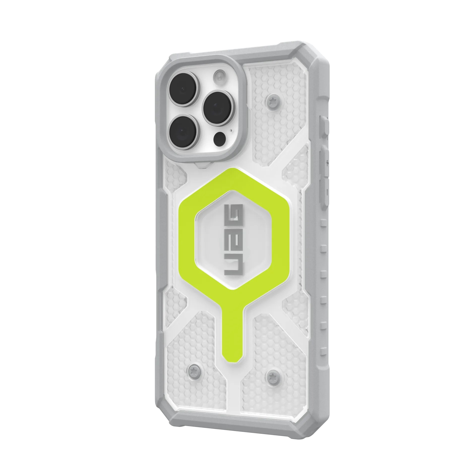 Чехол UAG для Apple iPhone 16 Pro Max Pathfinder Clear Magsafe, Active Neon (114465118181) фото 3