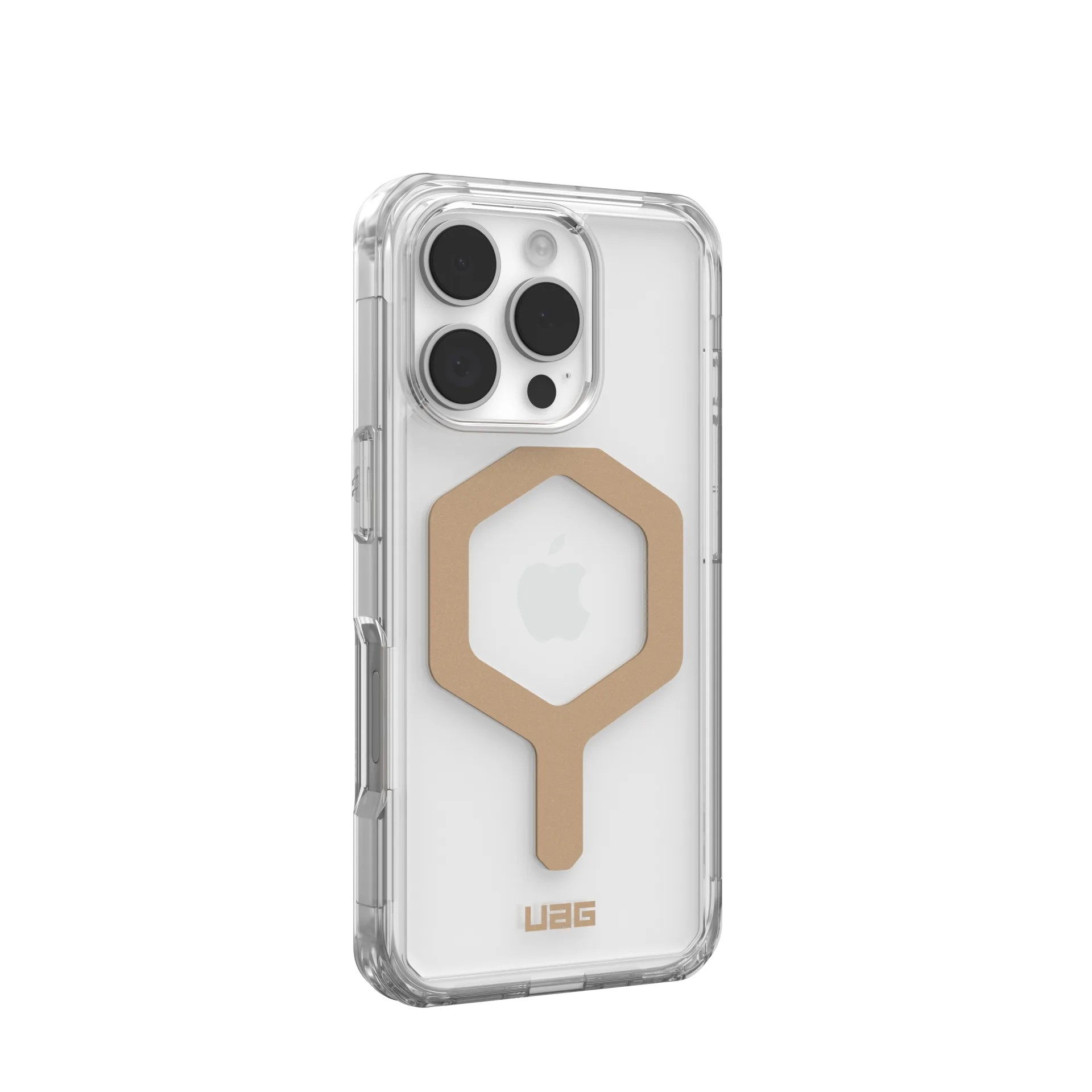 Чохол UAG для Apple iPhone 16 Pro Plyo Magsafe, Ice/Gold (114480114381)фото2