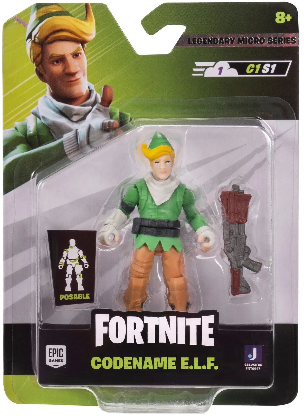 Колекційна фігурка Fortnite Micro Legendary Series Codename ELF, 6см (FNT0947)фото6