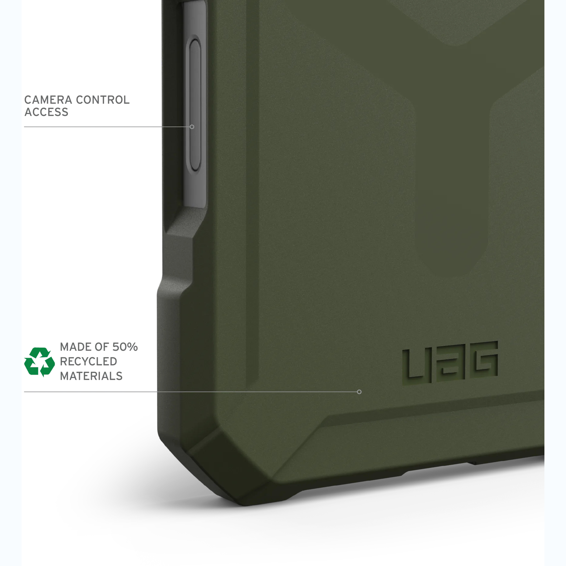 Чохол UAG для Apple iPhone 16 Pro Essential Armor Magsafe, Olive Drab (114448117272)фото4