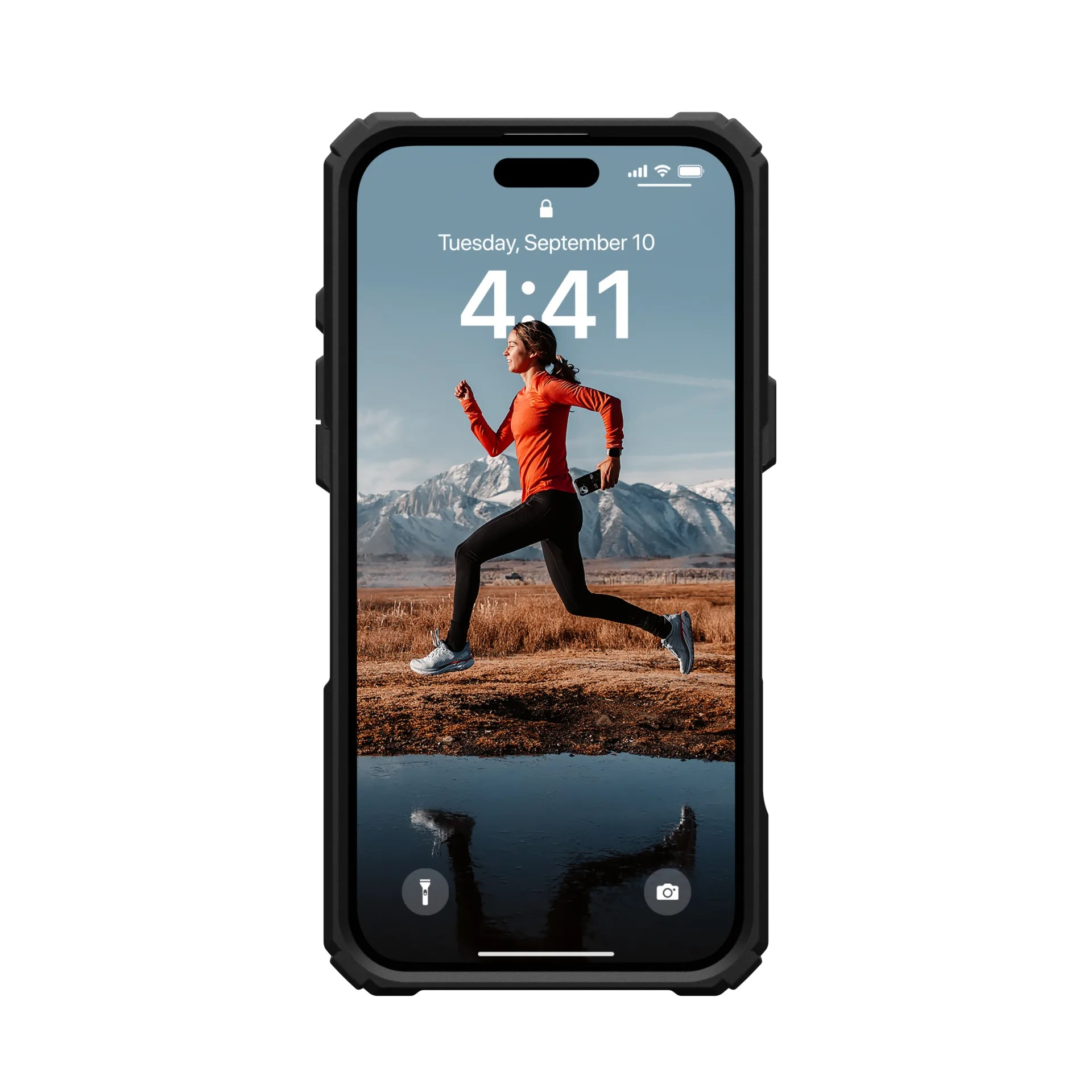 Чехол UAG для Apple iPhone 16 Plus Plasma XTE MagSafe, Black/Orange (114473114097) фото 4