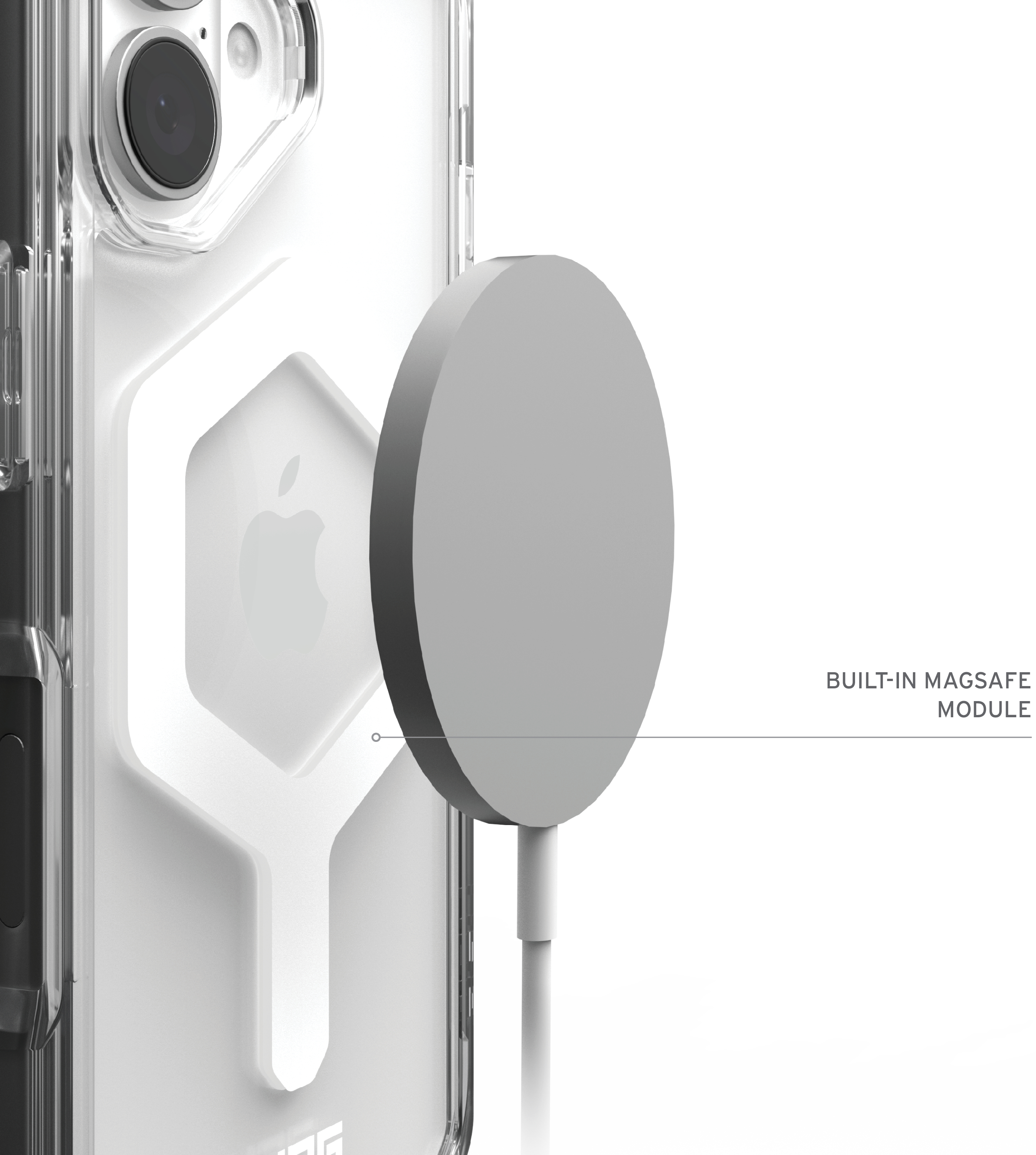 Чехол UAG для Apple iPhone 16 Plyo Magsafe, Ice/White (114482114341) фото 7