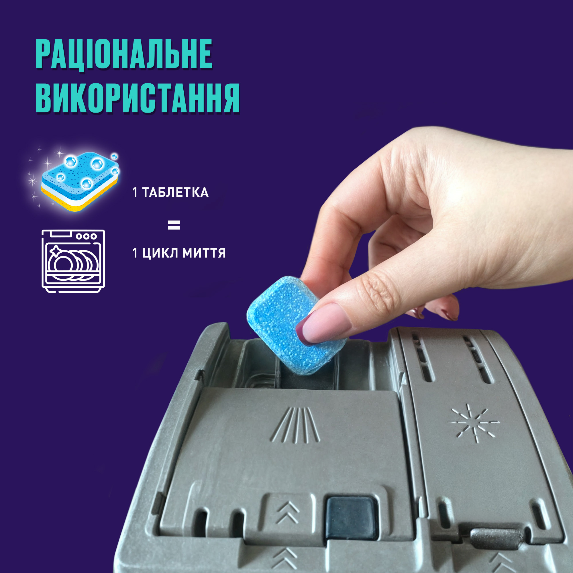 Таблетки для посудомоечной машины Vortex All in One 20 шт фото 5