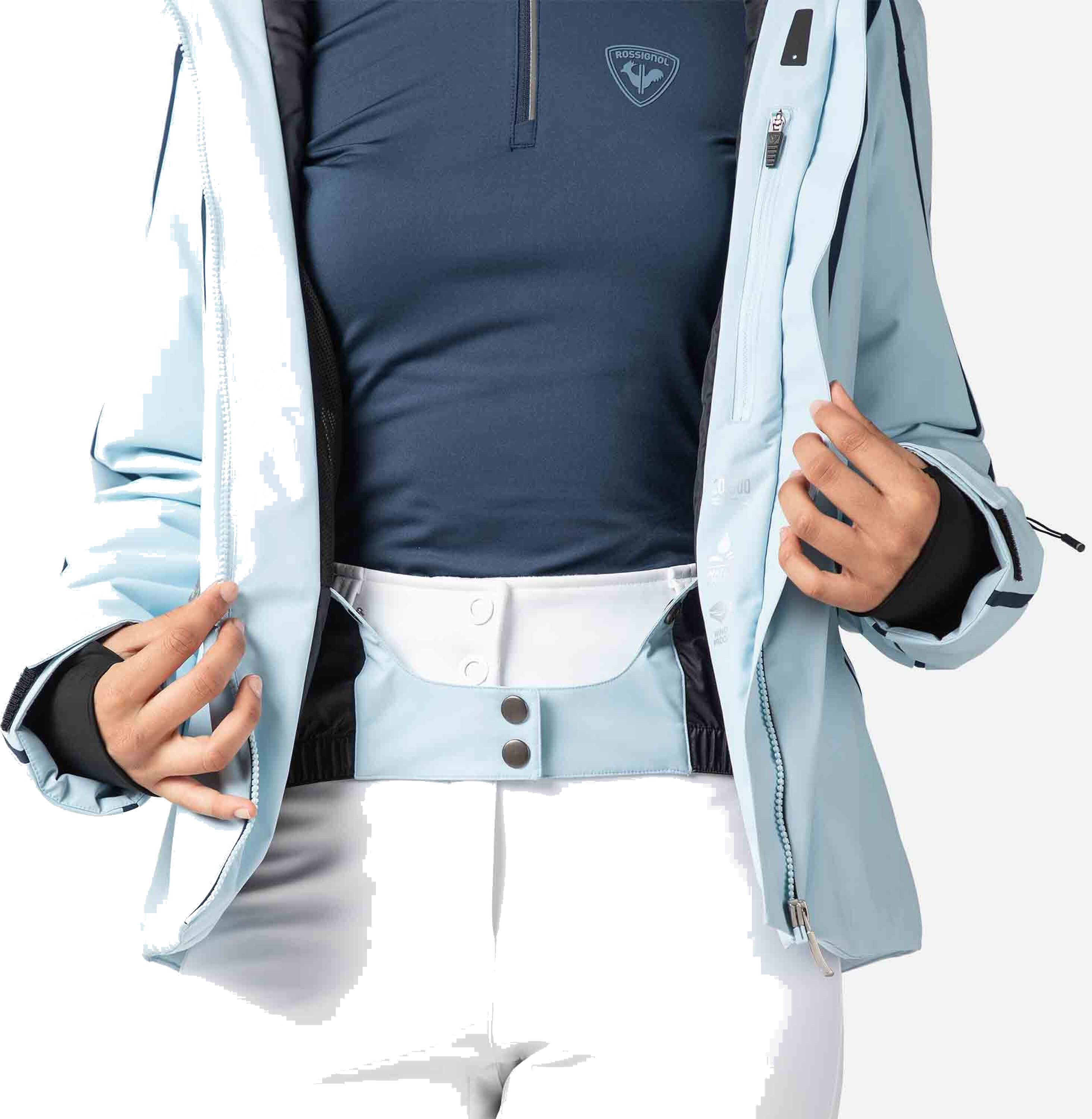 Гірськолижна куртка ROSSIGNOL ( RLMWJ06 ) FLAT JKT 2024 Glacier L блакитнийфото7