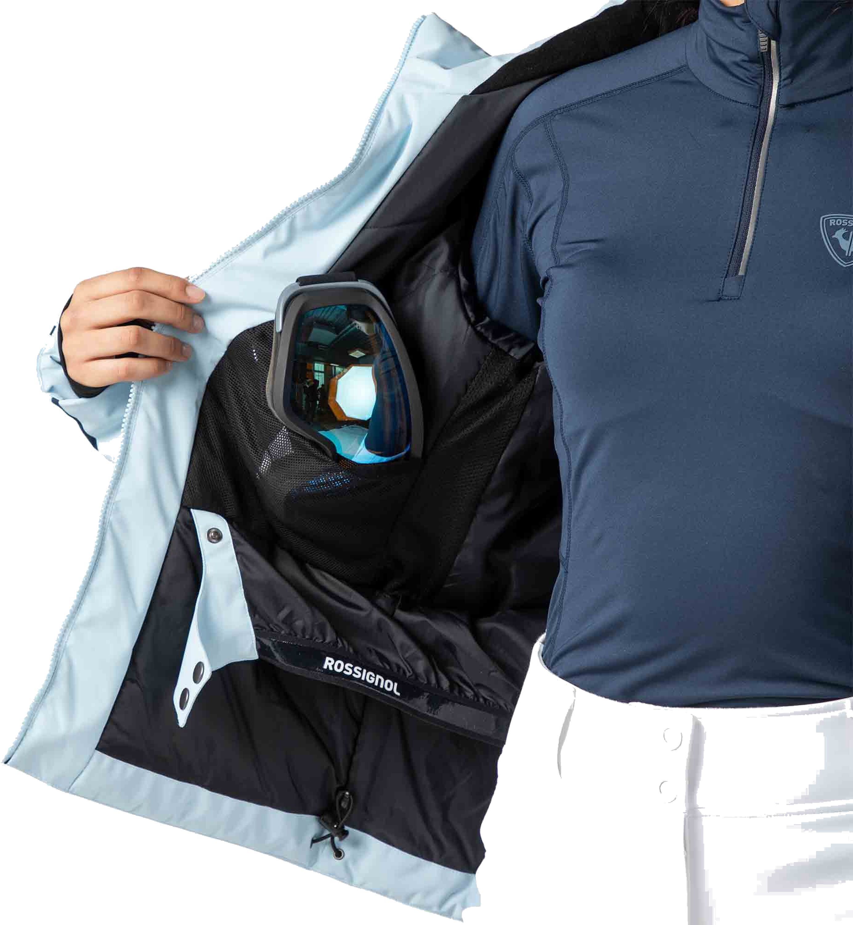 Гірськолижна куртка ROSSIGNOL ( RLMWJ06 ) FLAT JKT 2024 Glacier L блакитнийфото9