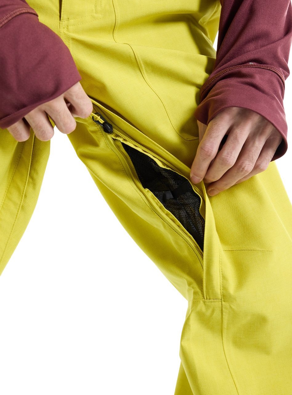 Сноубордичные штаны Burton ( 233661 ) M MELTER PLUS PT 2024 SULFUR S желтый фото 