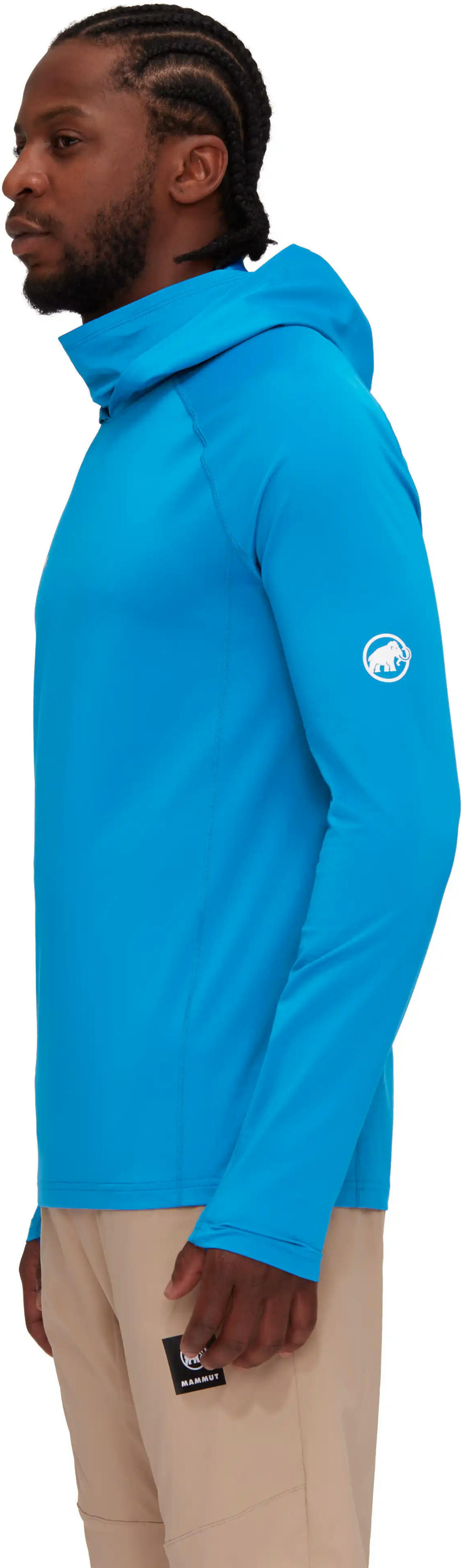 Лонгслив Mammut ( 1016-01420 ) Selun FL Sun Hoody Men 2024 glacier blue L голубой фото 3