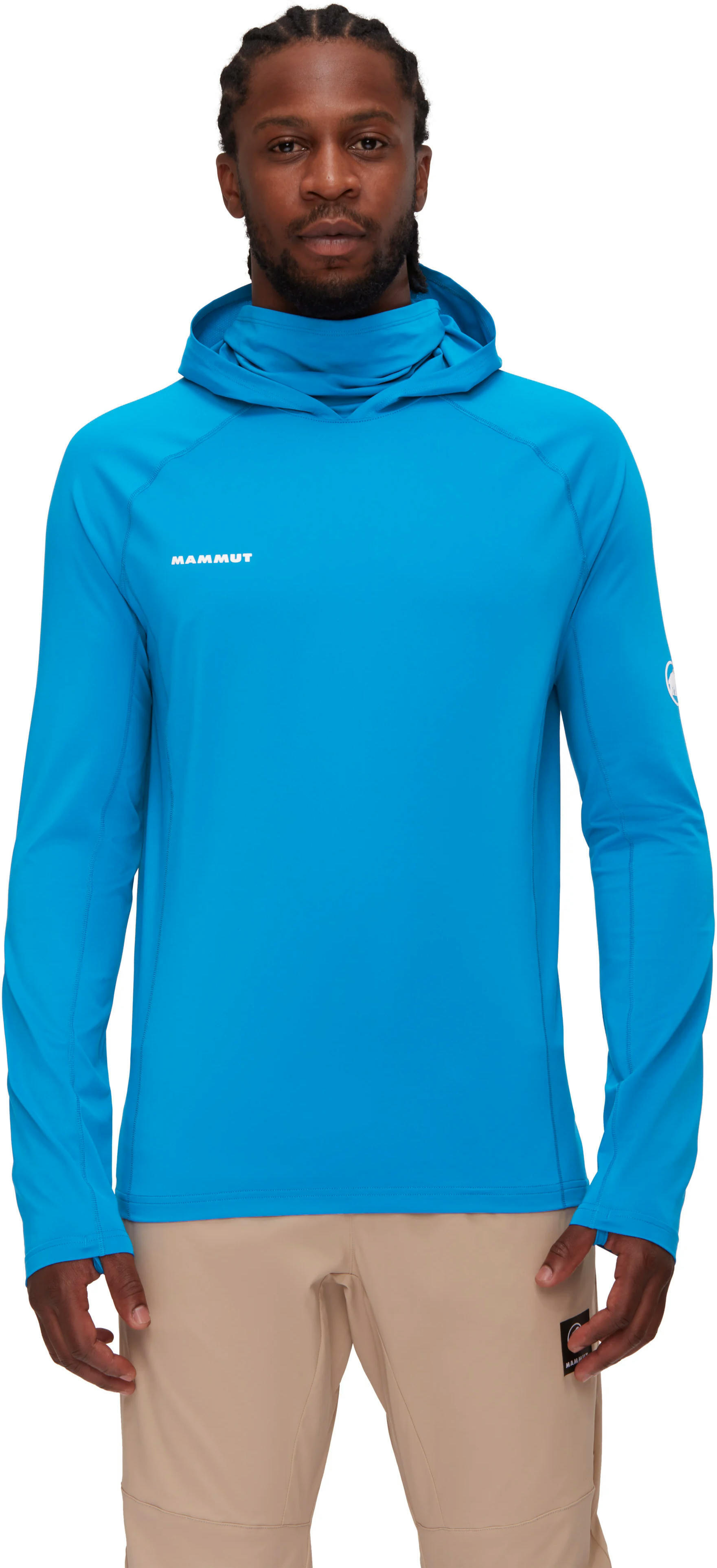 Лонгслив Mammut ( 1016-01420 ) Selun FL Sun Hoody Men 2024 glacier blue L голубой фото 2