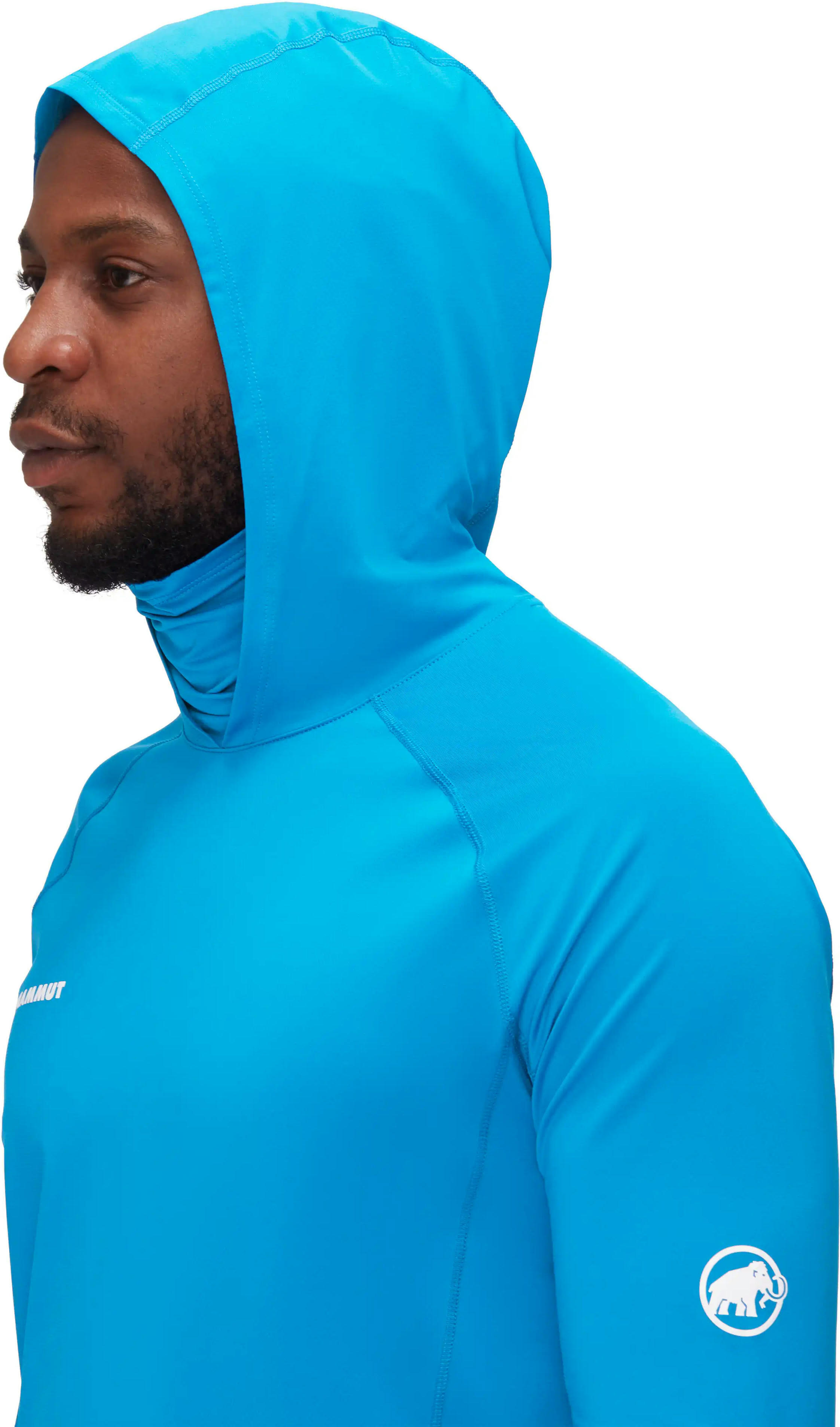 Лонгслив Mammut ( 1016-01420 ) Selun FL Sun Hoody Men 2024 glacier blue L голубой фото 5