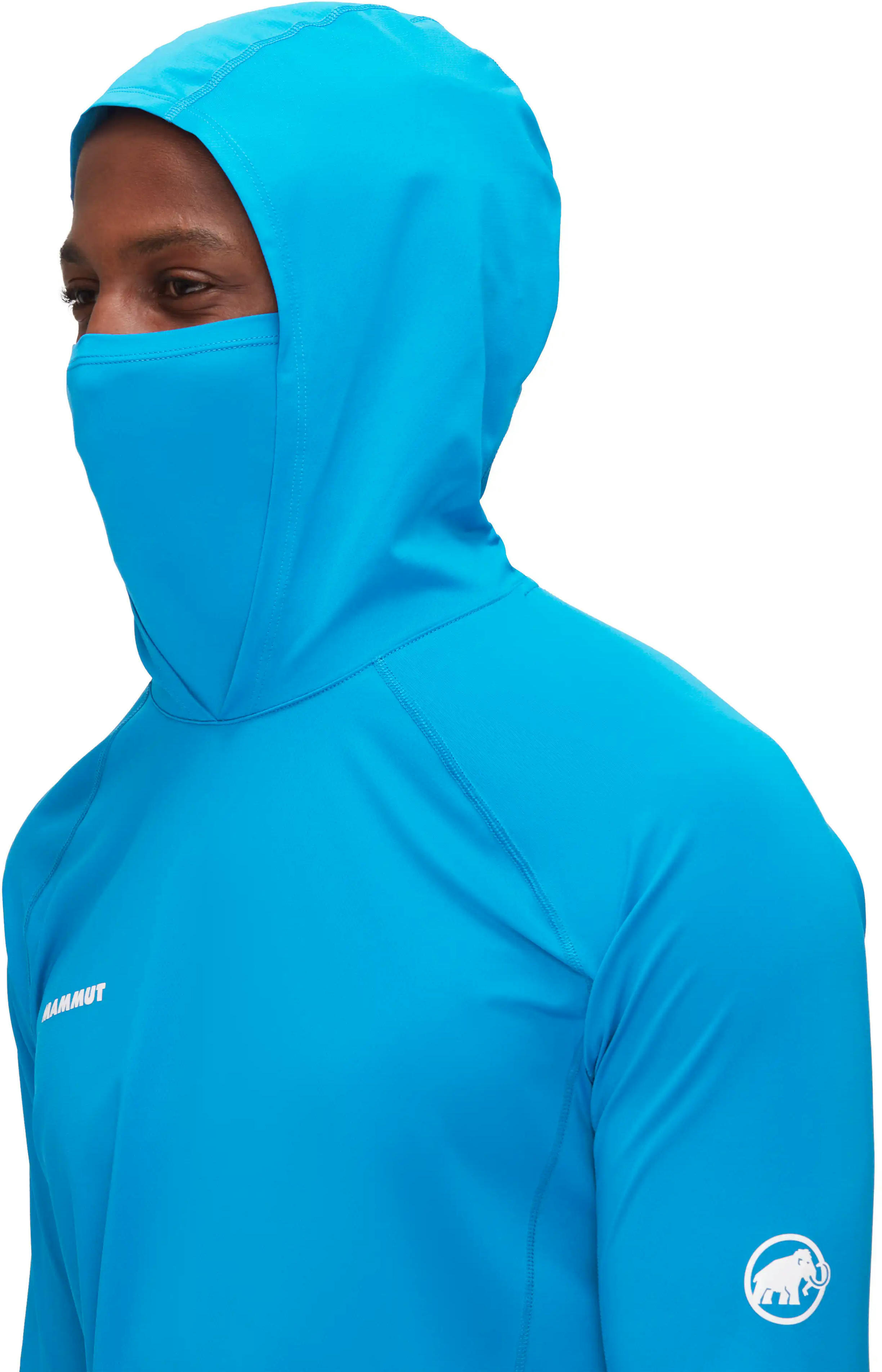 Лонгслив Mammut ( 1016-01420 ) Selun FL Sun Hoody Men 2024 glacier blue L голубой фото 6