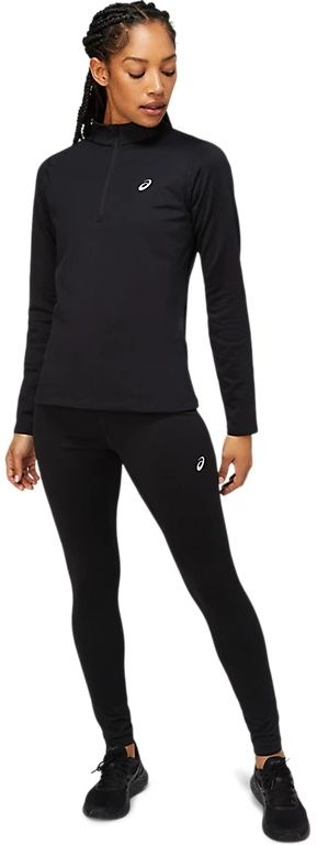 Лонгслів для бігу Asics ( 2012C343 ) CORE LS 1/2 ZIP WINTER TOP 001 PERFORMANCE BLACK/BRILLIANT WHITE L чорнийфото