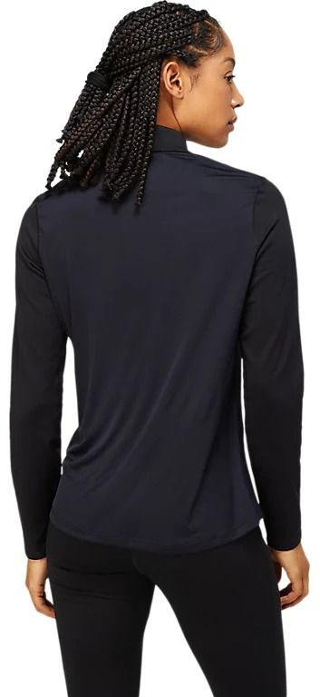 Лонгслів для бігу Asics ( 2012C343 ) CORE LS 1/2 ZIP WINTER TOP 001 PERFORMANCE BLACK/BRILLIANT WHITE L чорнийфото