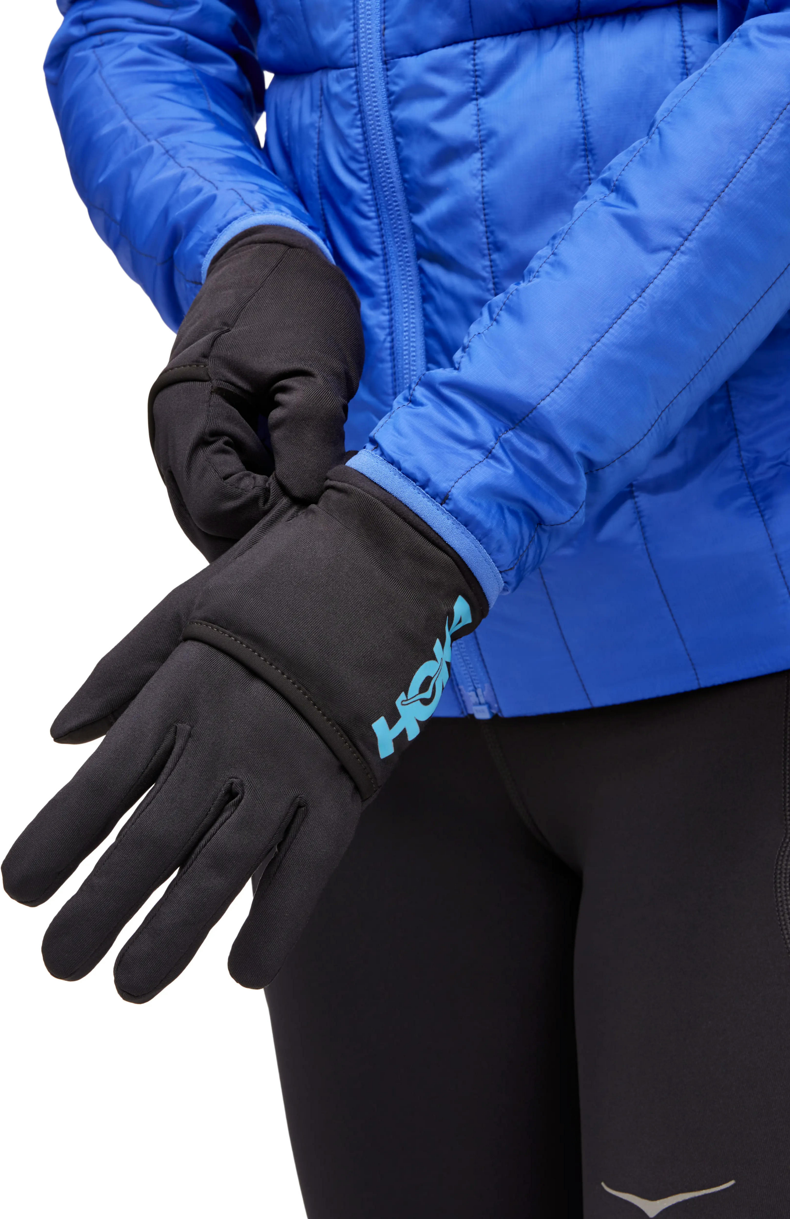 Перчатки HOKA ( 1147312 ) COLDSNAP FLEECE GLOVES 2024 Black L черный фото 3