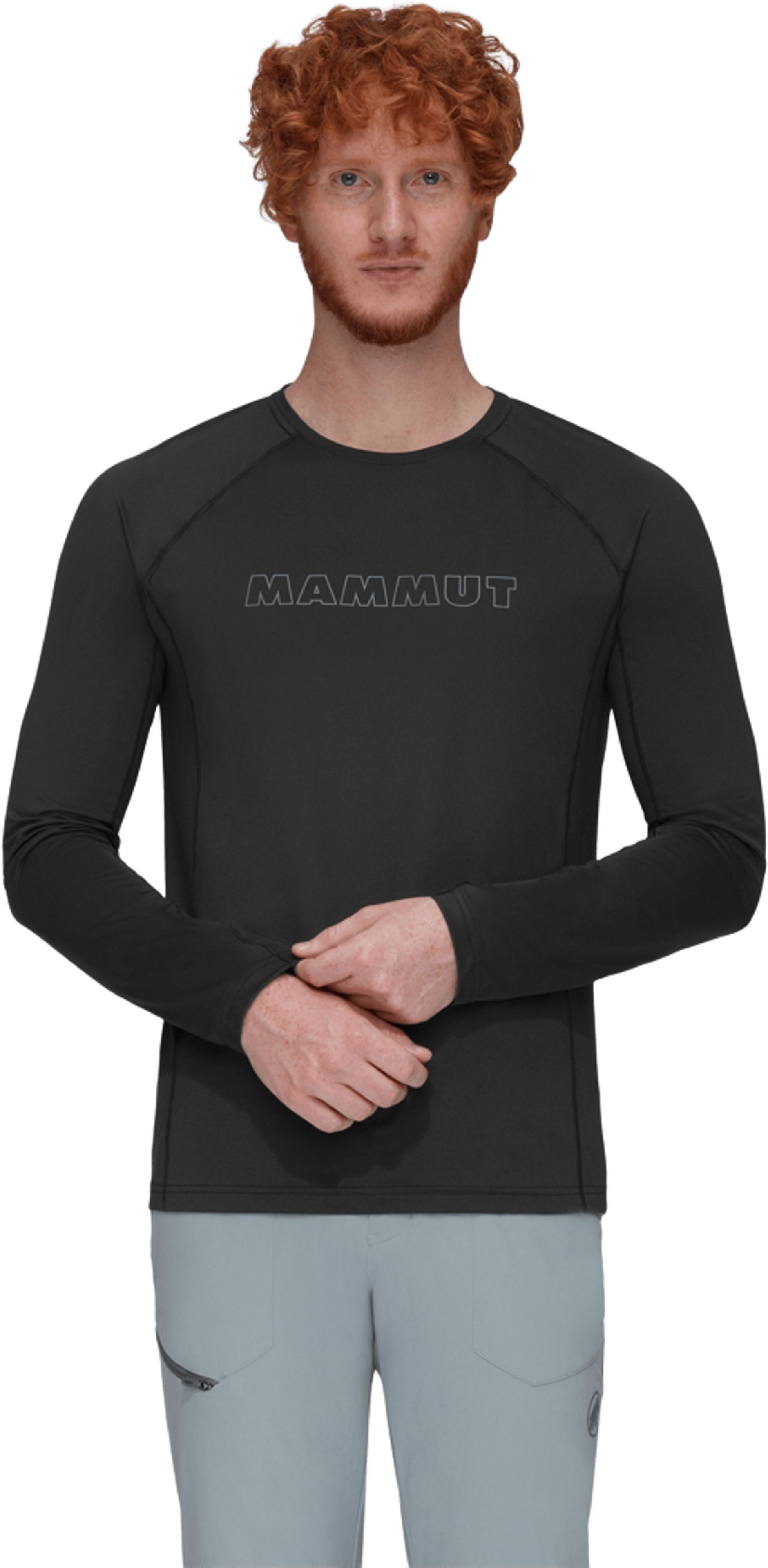 Лонгслів для міста Mammut ( 1016-01440 ) Selun FL Longsleeve Men Logo 2023 black S чорнийфото