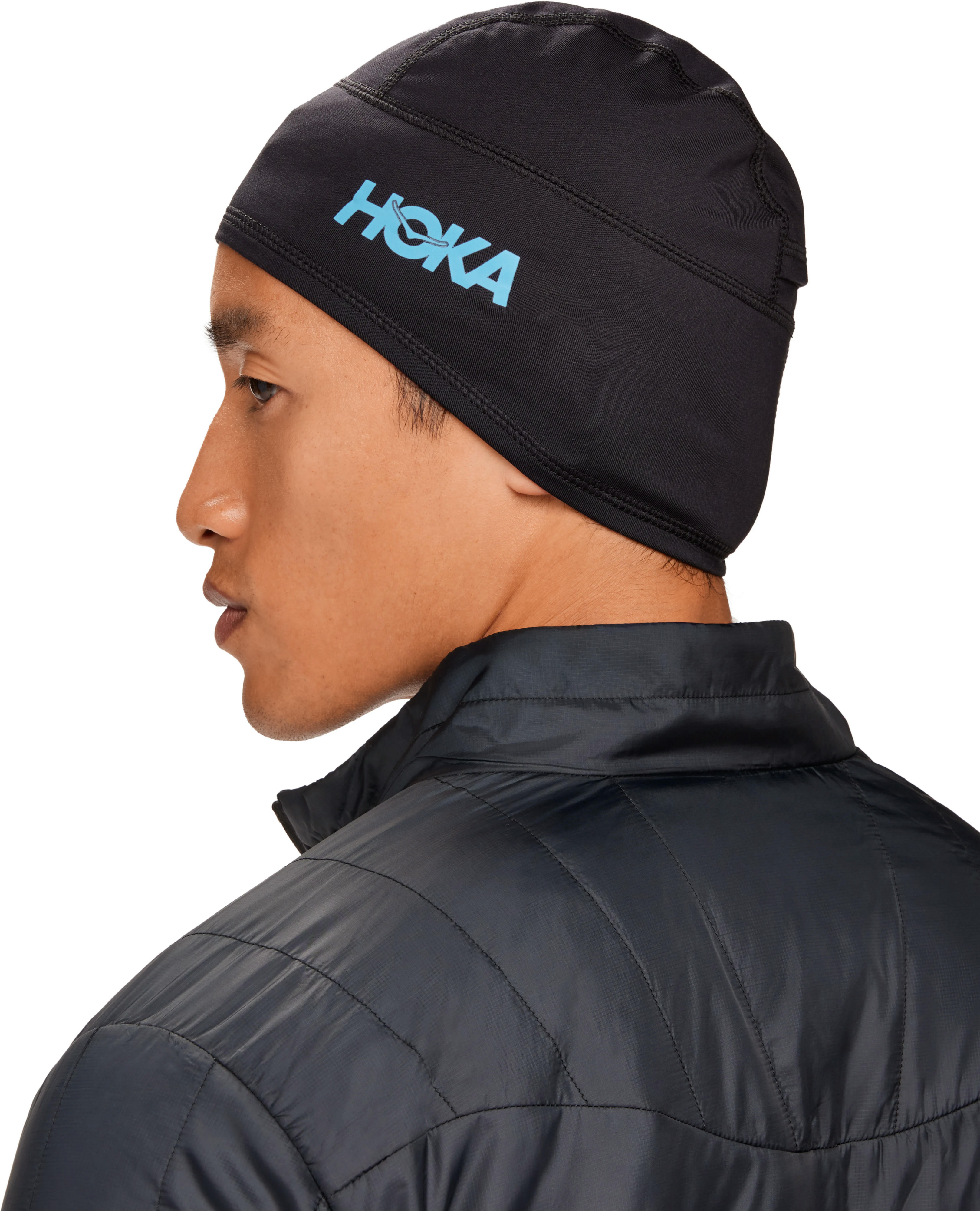 Шапка для бега HOKA ( 1147313 ) COLDSNAP FLEECE BEANIE 2024 Black One size черный фото 3