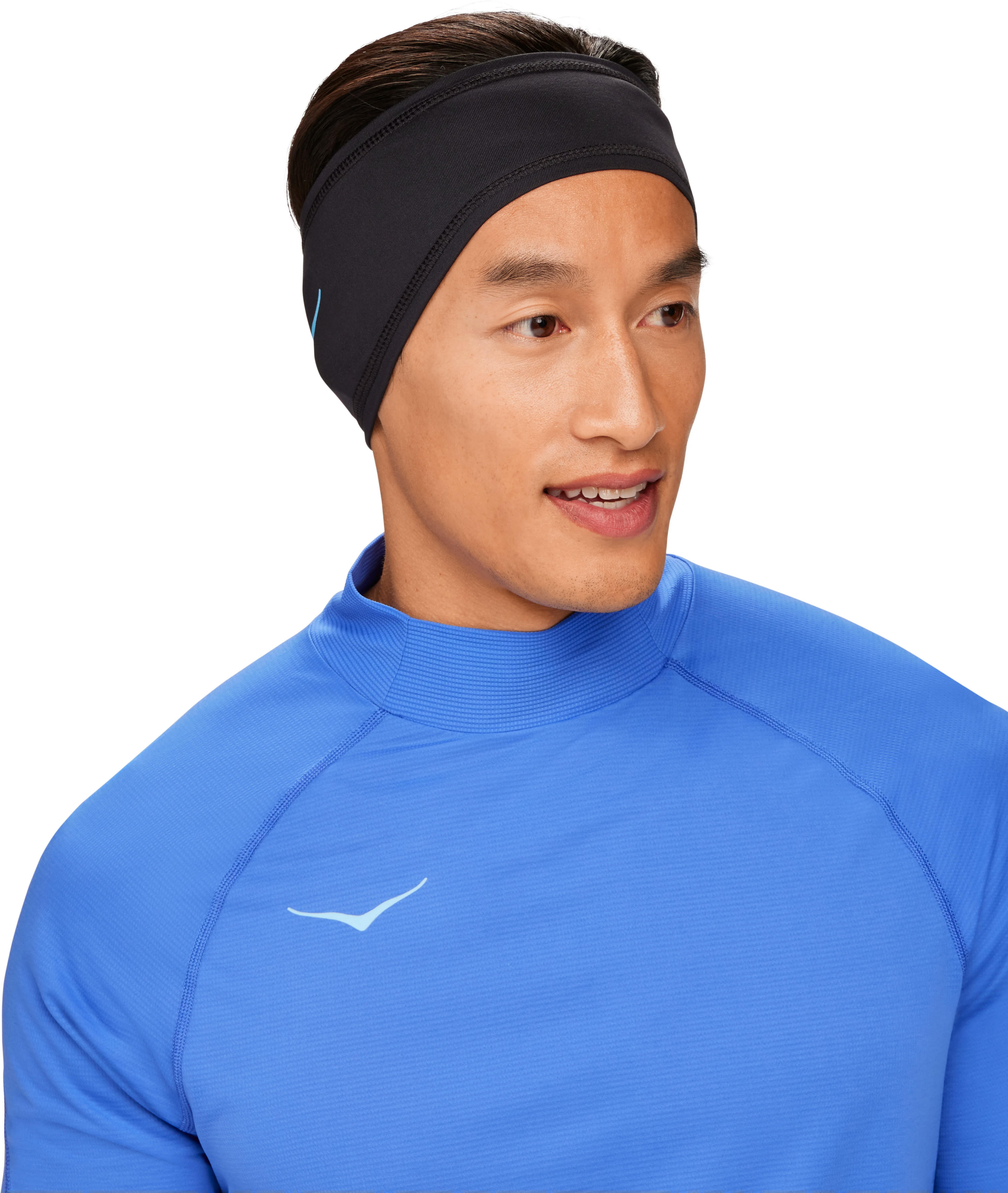 Повязка на голову HOKA ( 1147315 ) COLDSNAP FLEECE HEADBAND 2024 Black One size черный фото 4