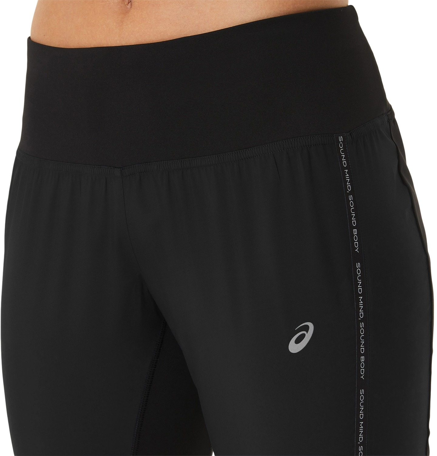 Штаны для бега Asics ( 2012C746 ) RACE PANT 2023 001 BLACK/BLACK M черный фото 5