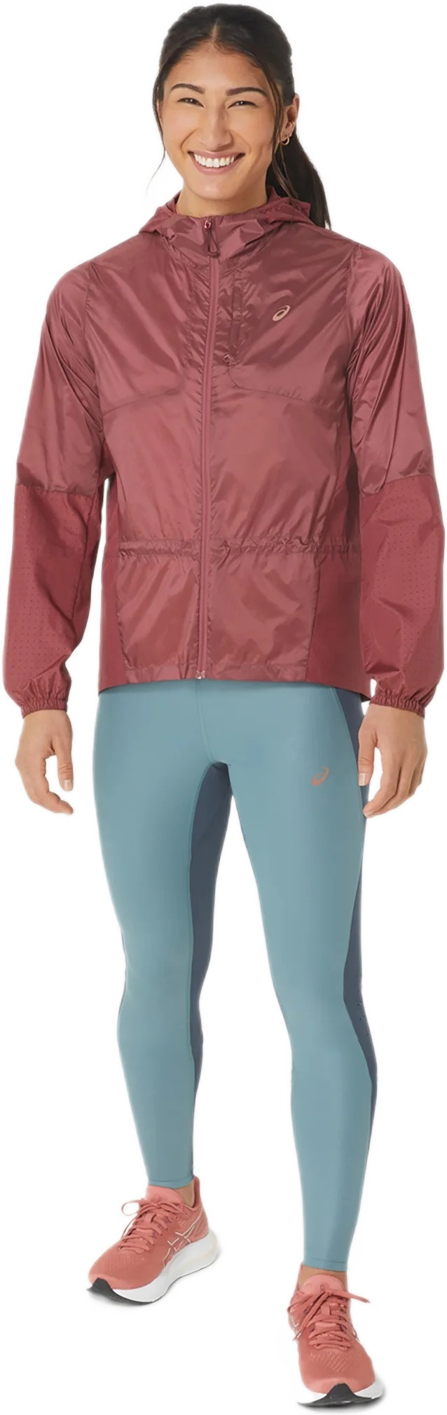 Куртка для бега Asics ( 2012C849 ) NAGINO PACKABLE RUN JACKET 2024 BRISKET RED M бордовый фото 8