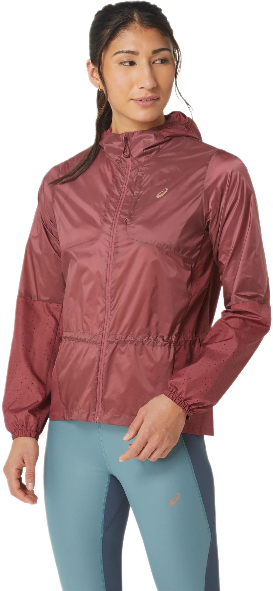 Куртка для бега Asics ( 2012C849 ) NAGINO PACKABLE RUN JACKET 2024 BRISKET RED M бордовый фото 3