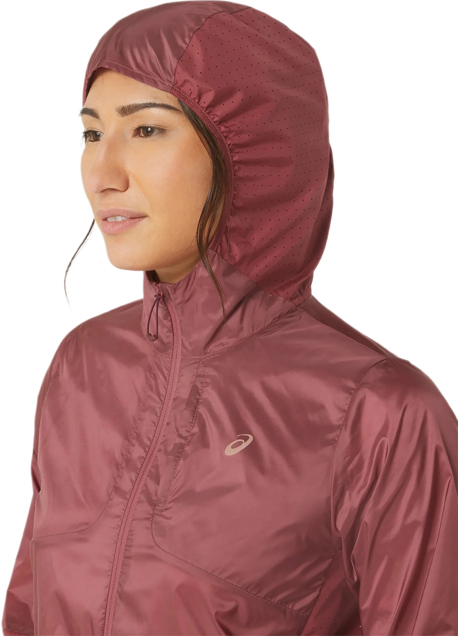 Куртка для бега Asics ( 2012C849 ) NAGINO PACKABLE RUN JACKET 2024 BRISKET RED M бордовый фото 5