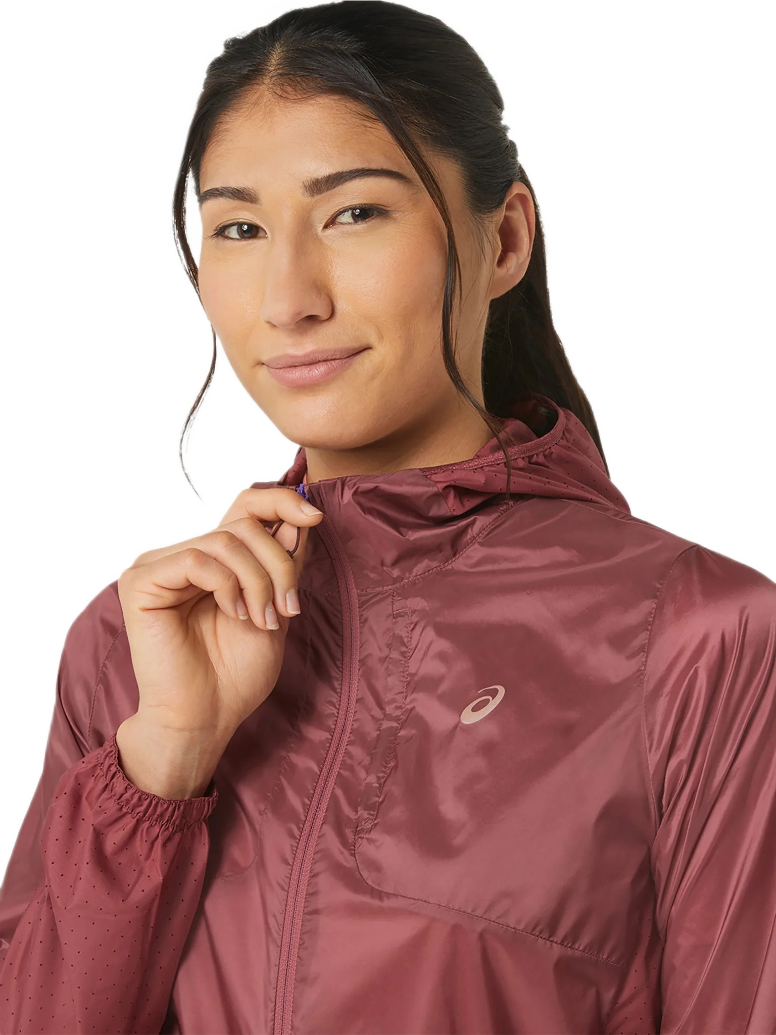 Куртка для бега Asics ( 2012C849 ) NAGINO PACKABLE RUN JACKET 2024 BRISKET RED M бордовый фото 4