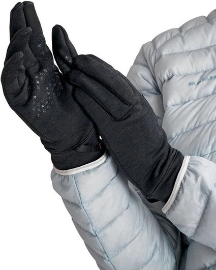 Рукавички Mammut ( 1190-00300 ) Wool Glove 2022 black melange 10 чорнийфото3