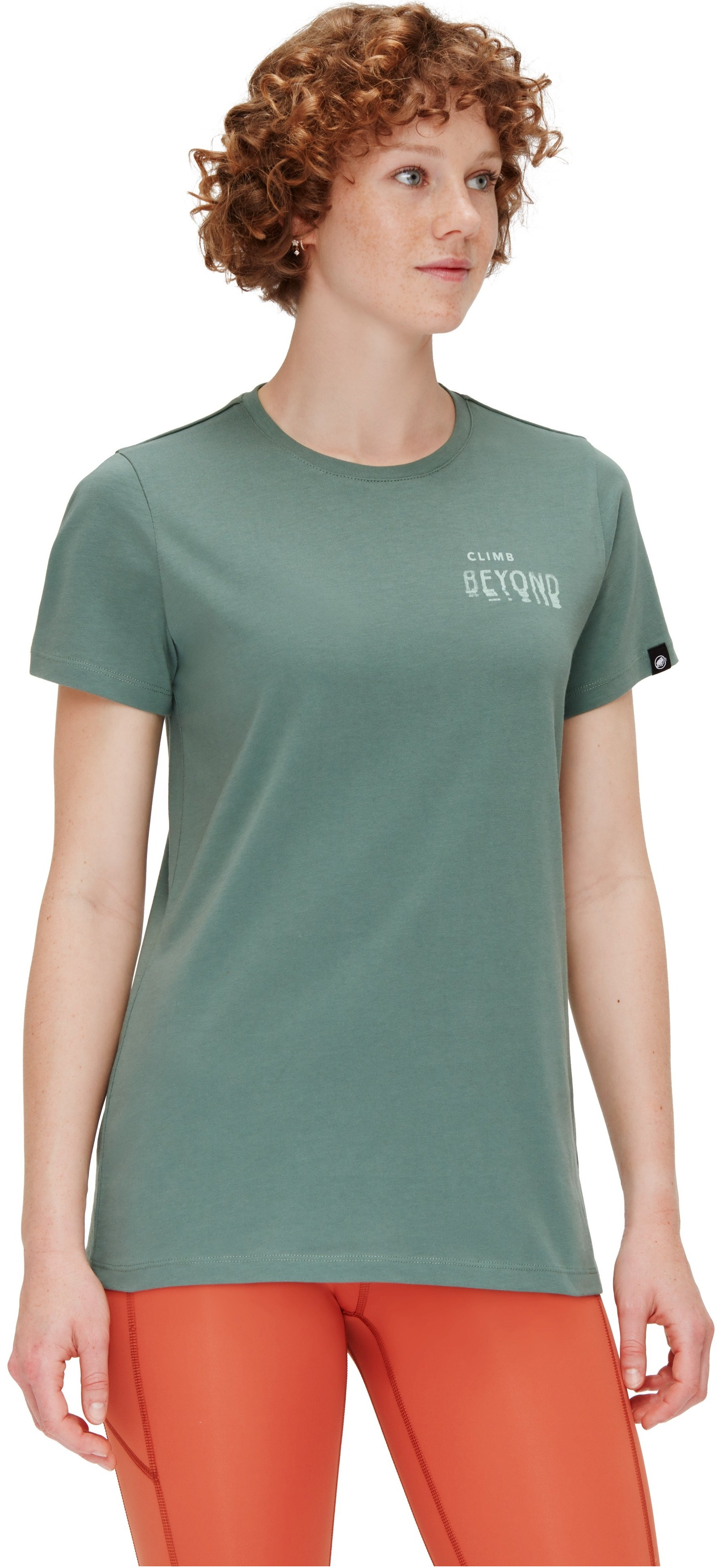 Футболка для города Mammut ( 1017-05242 ) Massone T-Shirt Women Dreaming 2024 dark jade M зеленый фото 3