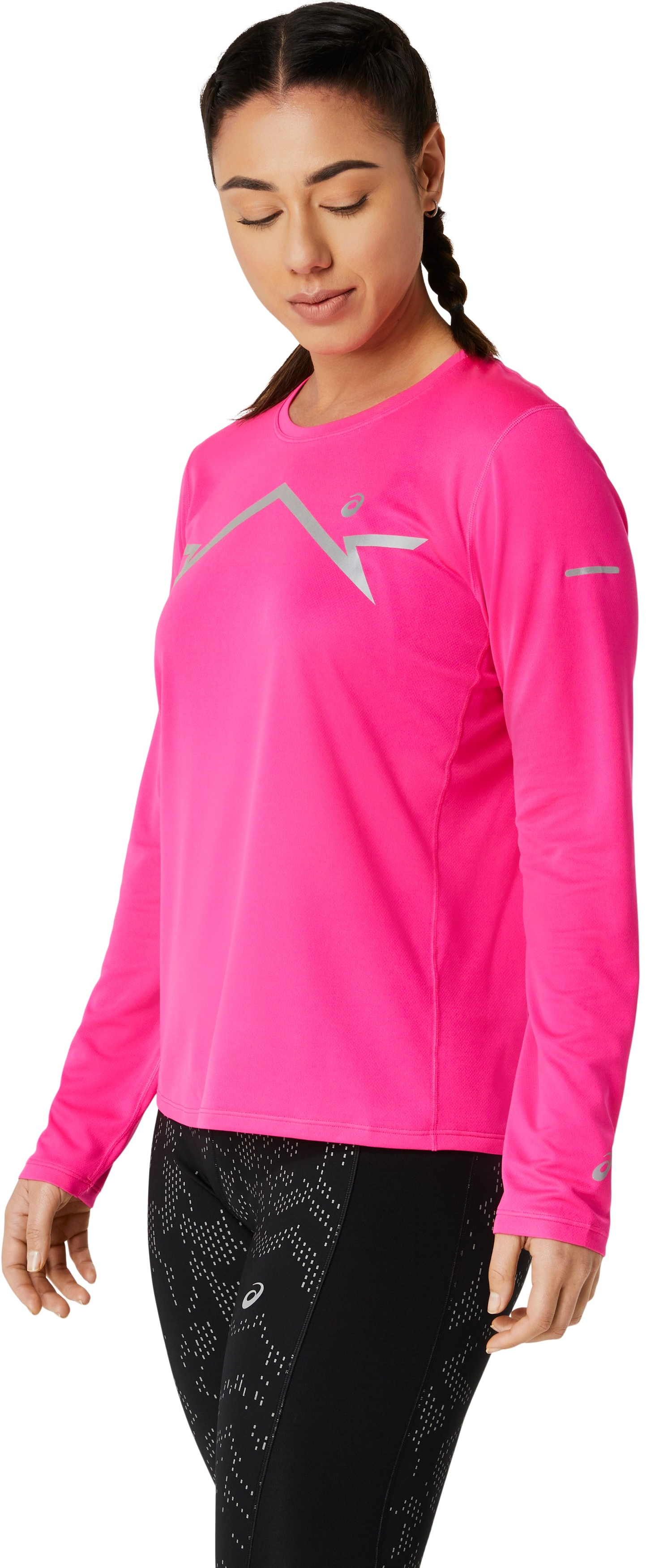 Лонгслив для бега Asics ( 2012C937 ) LITE-SHOW LS TOP 2024 PINK GLO L розовый фото 3