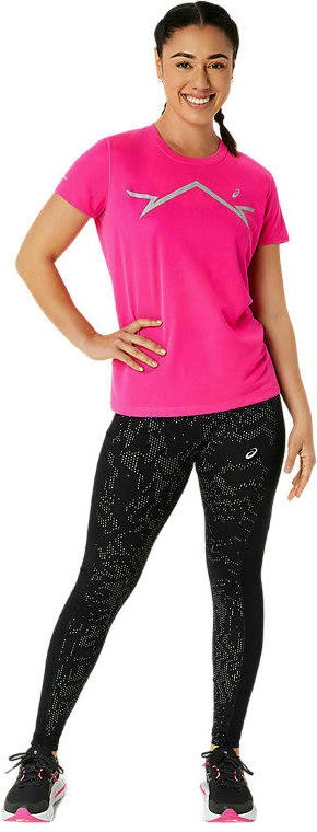 Футболка для бега Asics ( 2012C938 ) LITE-SHOW SS TOP 2024 PINK GLO XS розовый фото 4