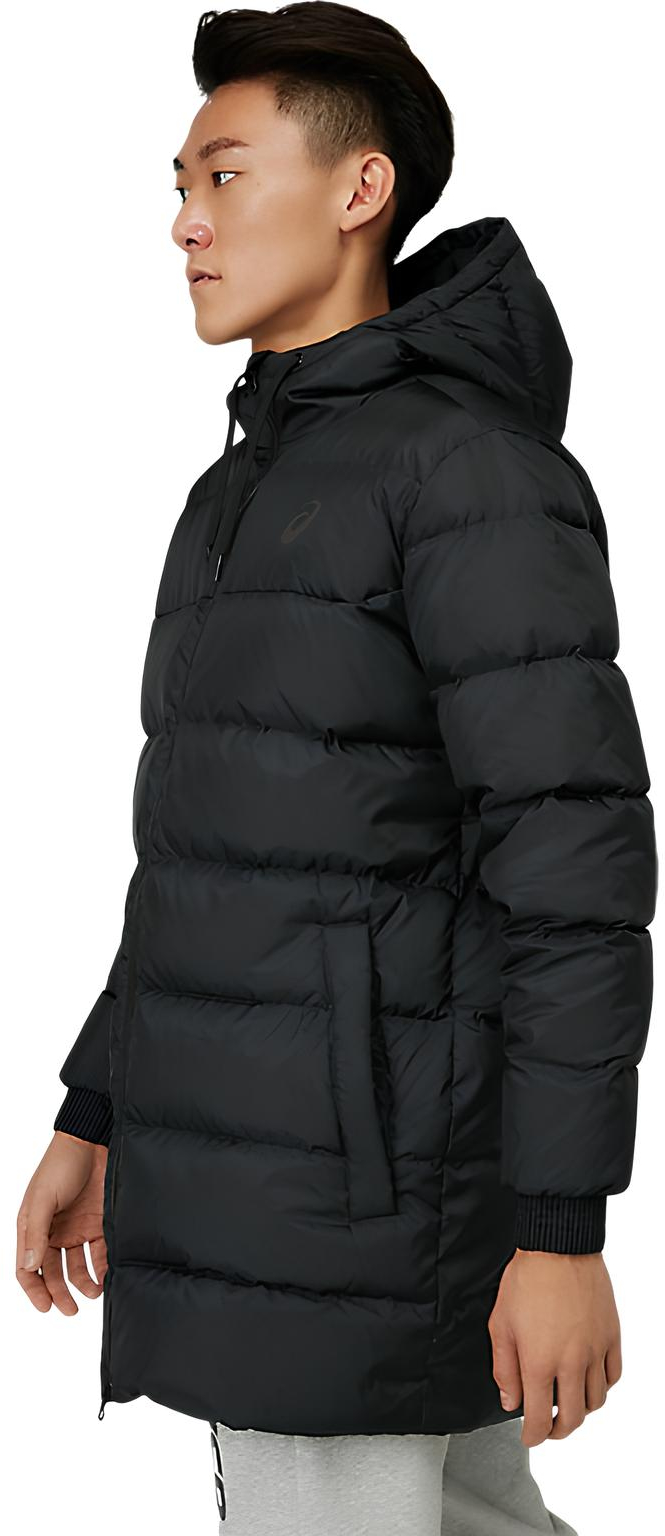 Куртка для бега Asics ( 2031C502 ) DOWN JACKET LONG M 2022 001 BLACK M черный фото 3