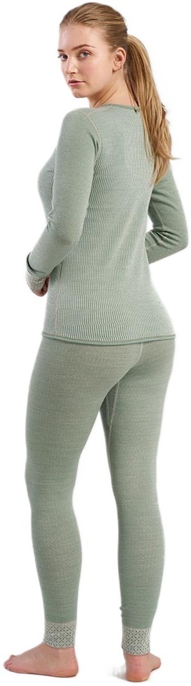 Термолонгслив Devold ( GO 339 227 A ) KVITEGGA MERINO 230 2024 WHITE L мятный фото 6