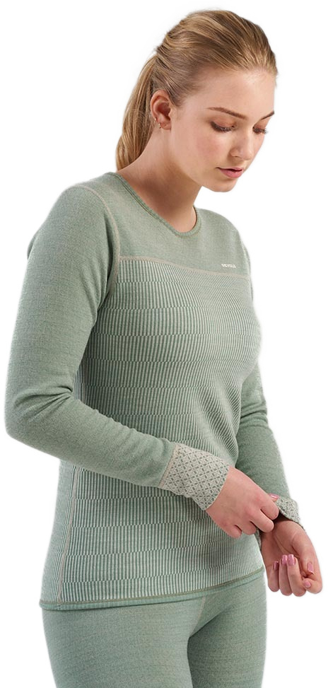 Термолонгслив Devold ( GO 339 227 A ) KVITEGGA MERINO 230 2024 WHITE L мятный фото 5