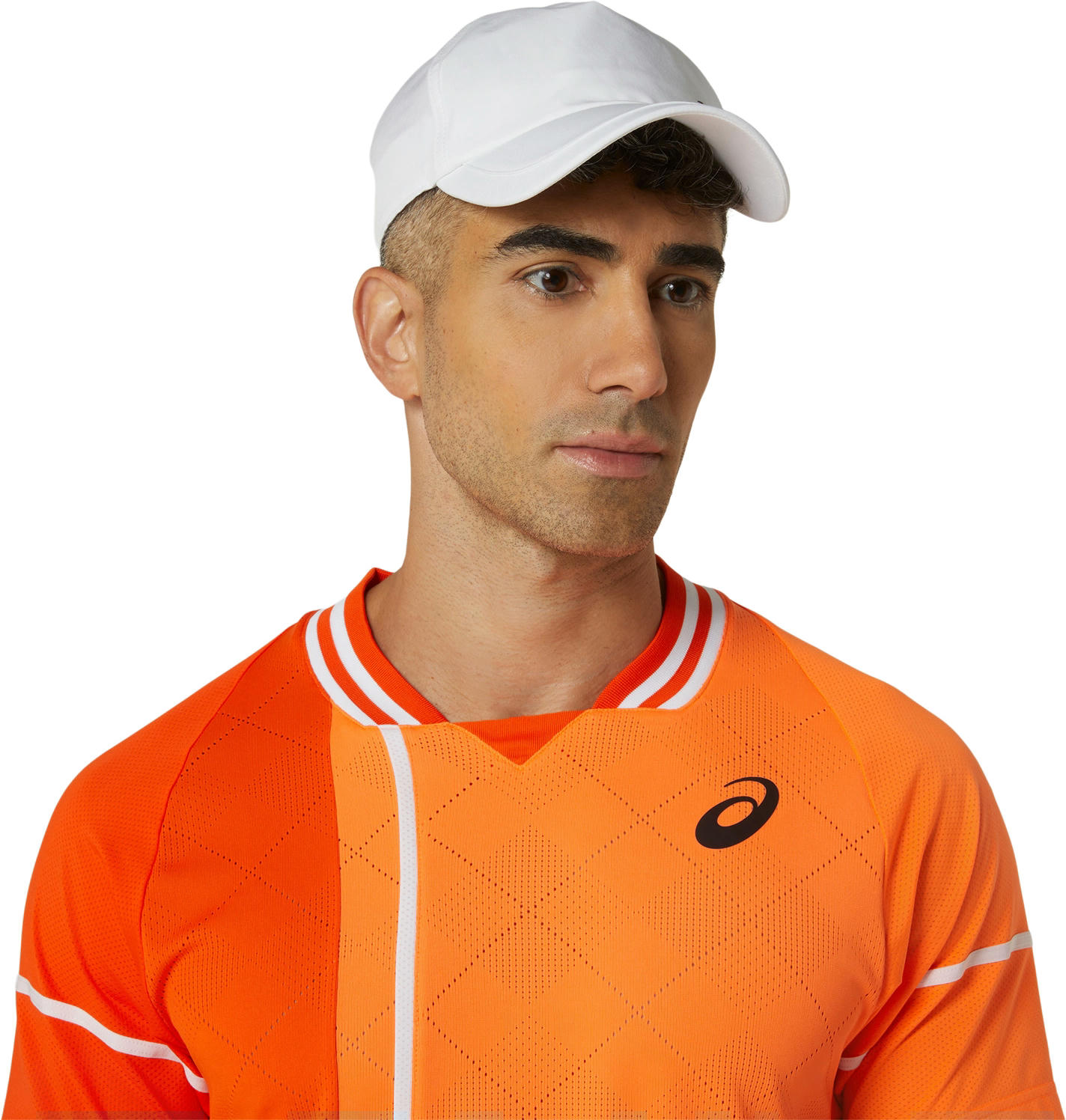 Футболка для тенісу Asics ( 2041A282 ) MEN MATCH ACTIBREEZE SS TOP 2024 KOI M оранжевый фото 4