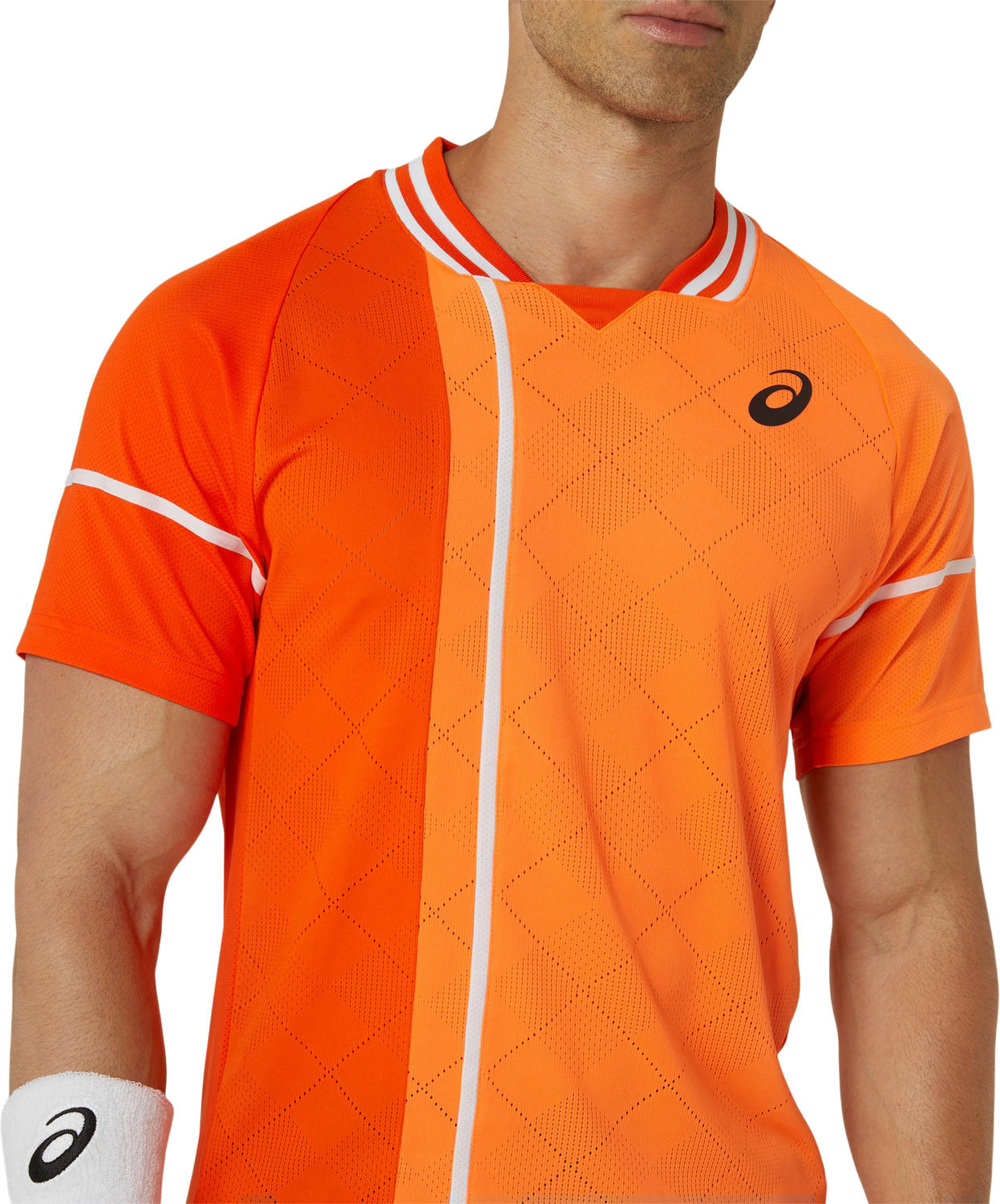 Футболка для тенісу Asics ( 2041A282 ) MEN MATCH ACTIBREEZE SS TOP 2024 KOI M оранжевый фото 5