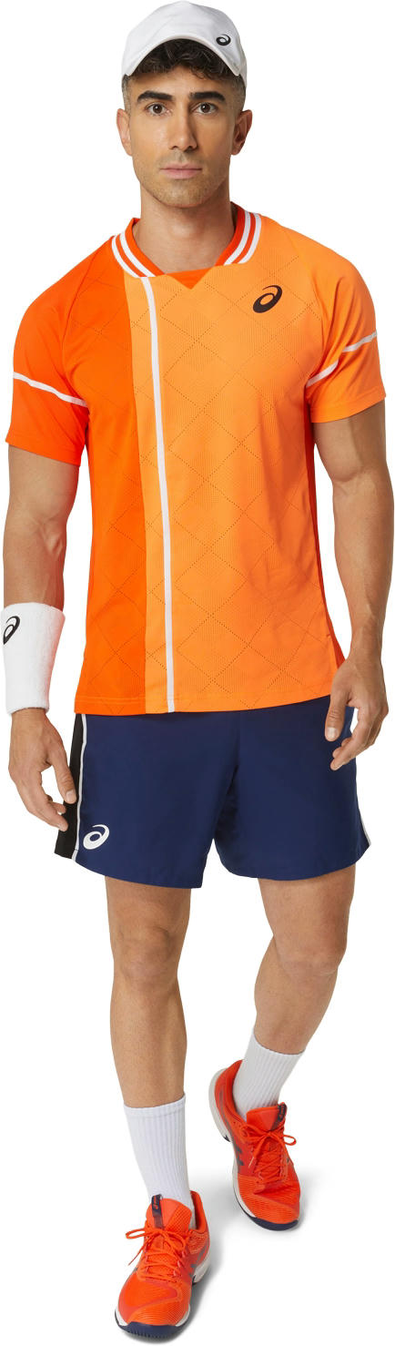 Футболка для тенісу Asics ( 2041A282 ) MEN MATCH ACTIBREEZE SS TOP 2024 KOI M оранжевый фото 8