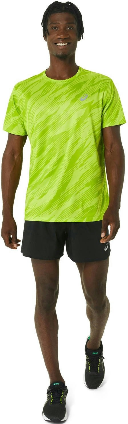 Футболка для бега Asics ( 2011C646 ) CORE ALL OVER PRINT SS TOP 2024 302 LIME ZEST/LIME ZEST 2XL салатовый фото 6