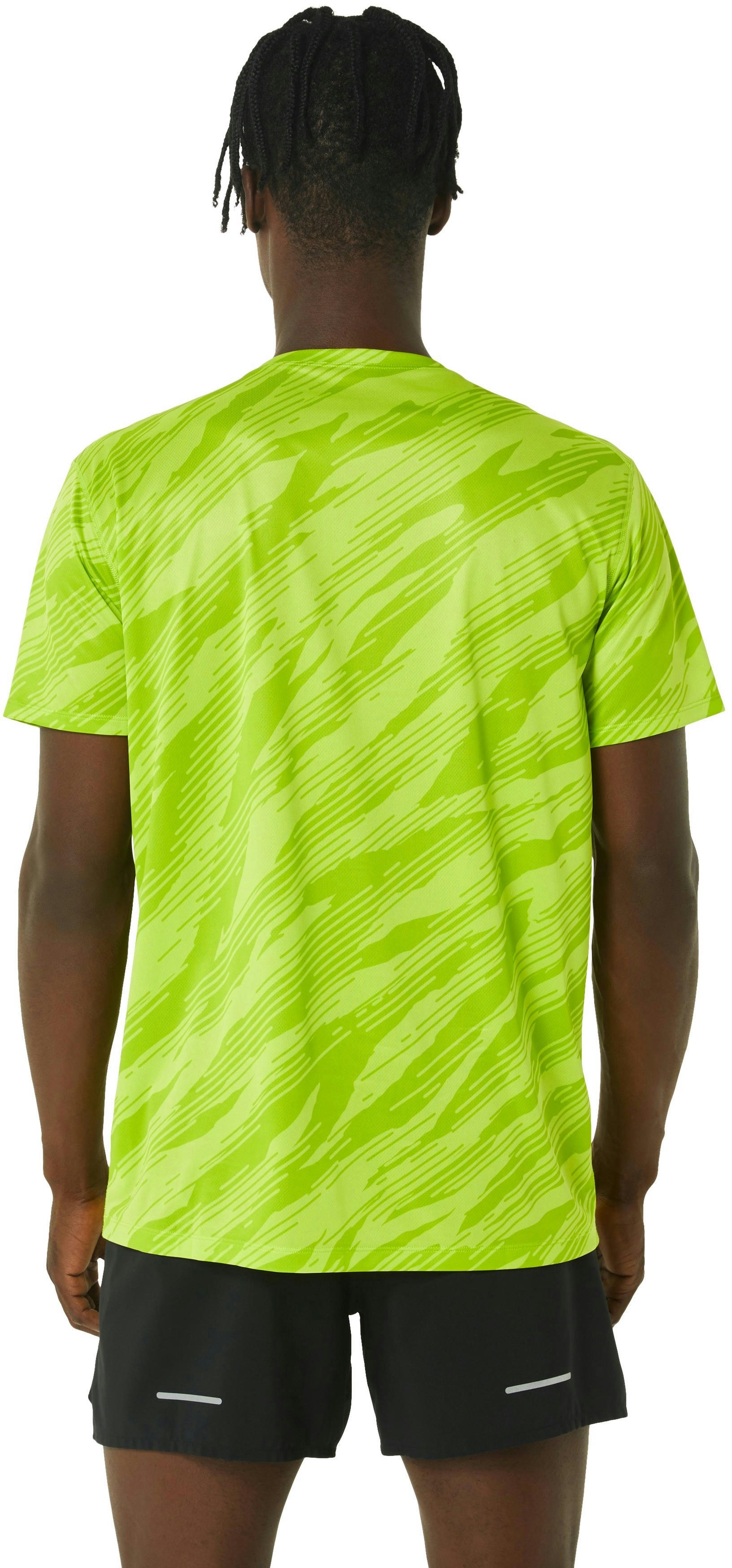 Футболка для бега Asics ( 2011C646 ) CORE ALL OVER PRINT SS TOP 2024 302 LIME ZEST/LIME ZEST 2XL салатовый фото 2