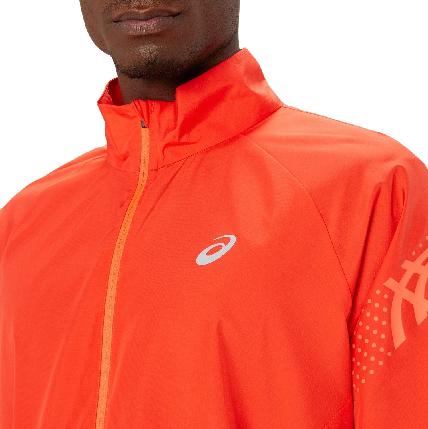 Куртка для бега Asics ( 2011C733 ) ICON JACKET 2024 TRUE RED / SUNRISE RED L красный фото 5