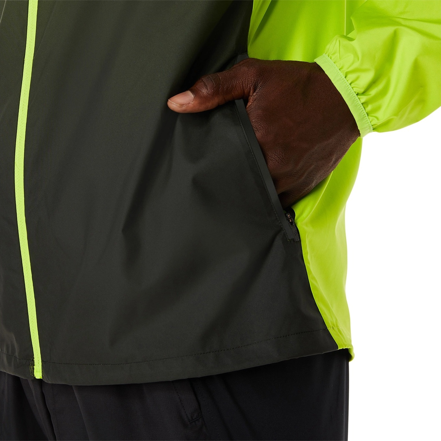 Куртка для бега Asics ( 2011C745 ) LITE-SHOW JACKET 2023 300 LIME ZEST/PERFORMANCE BLACK 2XL салатовый фото 8