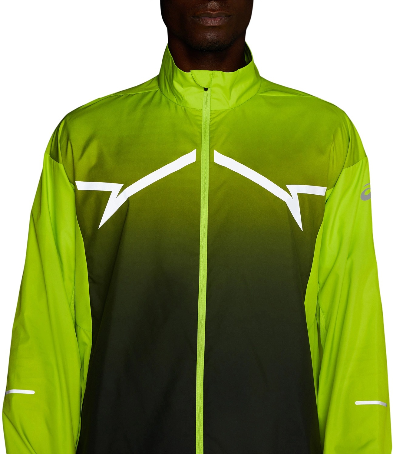 Куртка для бігу Asics ( 2011C745 ) LITE-SHOW JACKET 2023 300 LIME ZEST/PERFORMANCE BLACK 2XL салатовийфото4