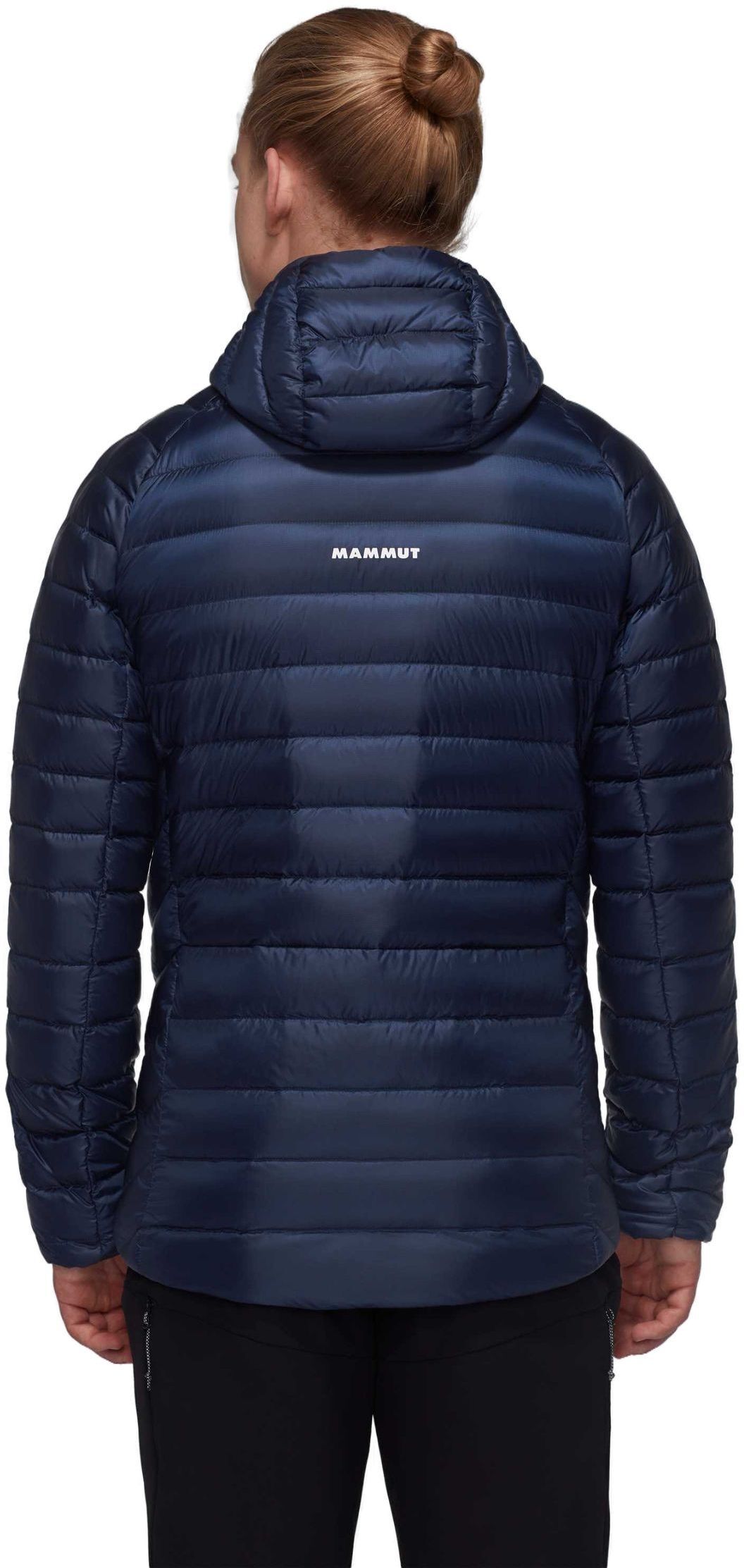 Пуховая куртка Mammut ( 1013-02960 ) Broad Peak IN Hooded Jacket 2024 Marine-Black M синий фото 3