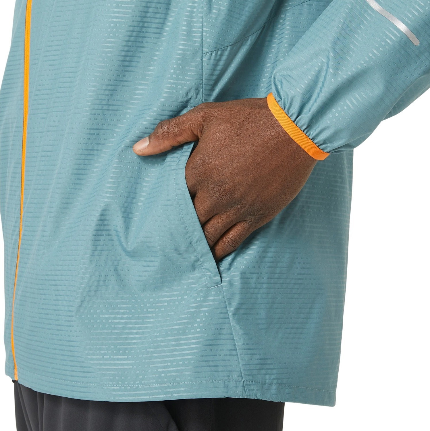 Куртка для бігу Asics ( 2011C875 ) LITE-SHOW JACKET 2024 FOGGY TEAL 2XL блакитнийфото8