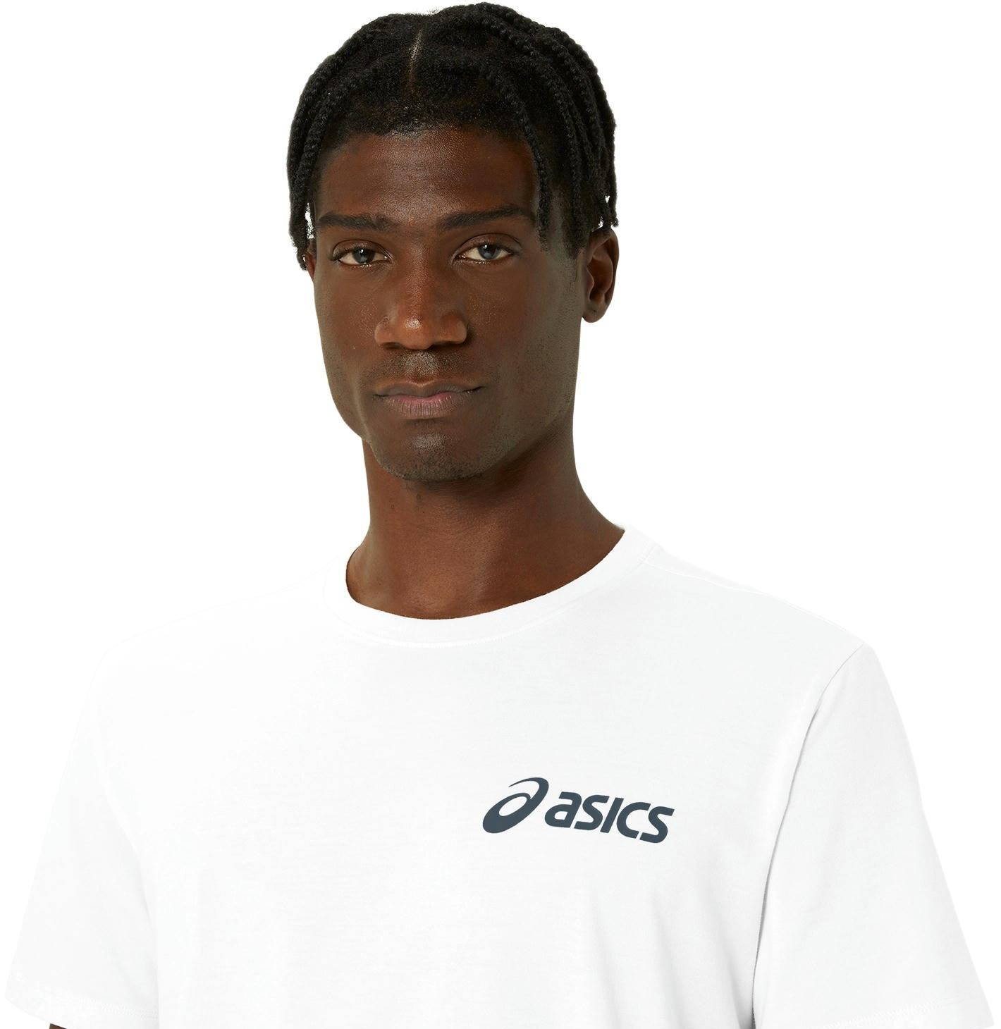 Футболка для бігу Asics ( 2031E659 ) ASICS CHEST LOGO SS TEE 2024 BRILLIANT WHITE/FRENCH BLUE L білийфото4