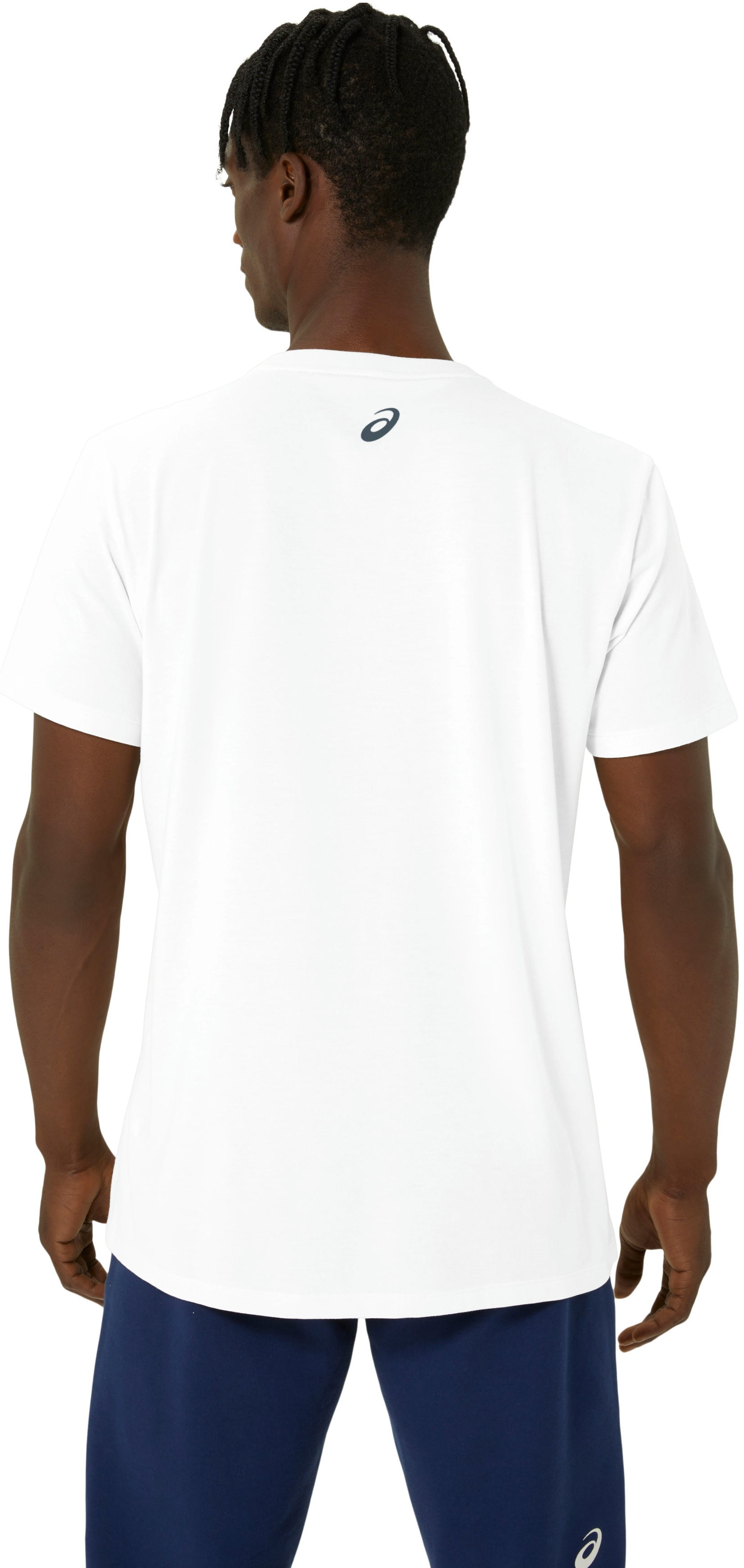 Футболка для бігу Asics ( 2031E659 ) ASICS CHEST LOGO SS TEE 2024 BRILLIANT WHITE/FRENCH BLUE L білийфото2